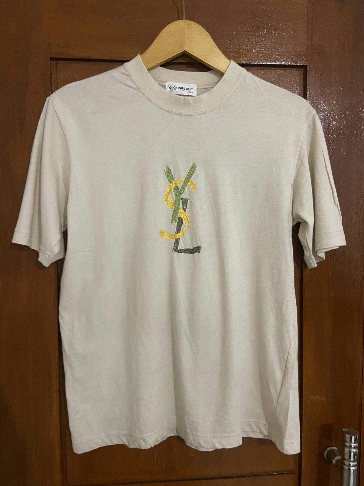 YSL TEE MULTICOLOR EMBROIDERY - 1