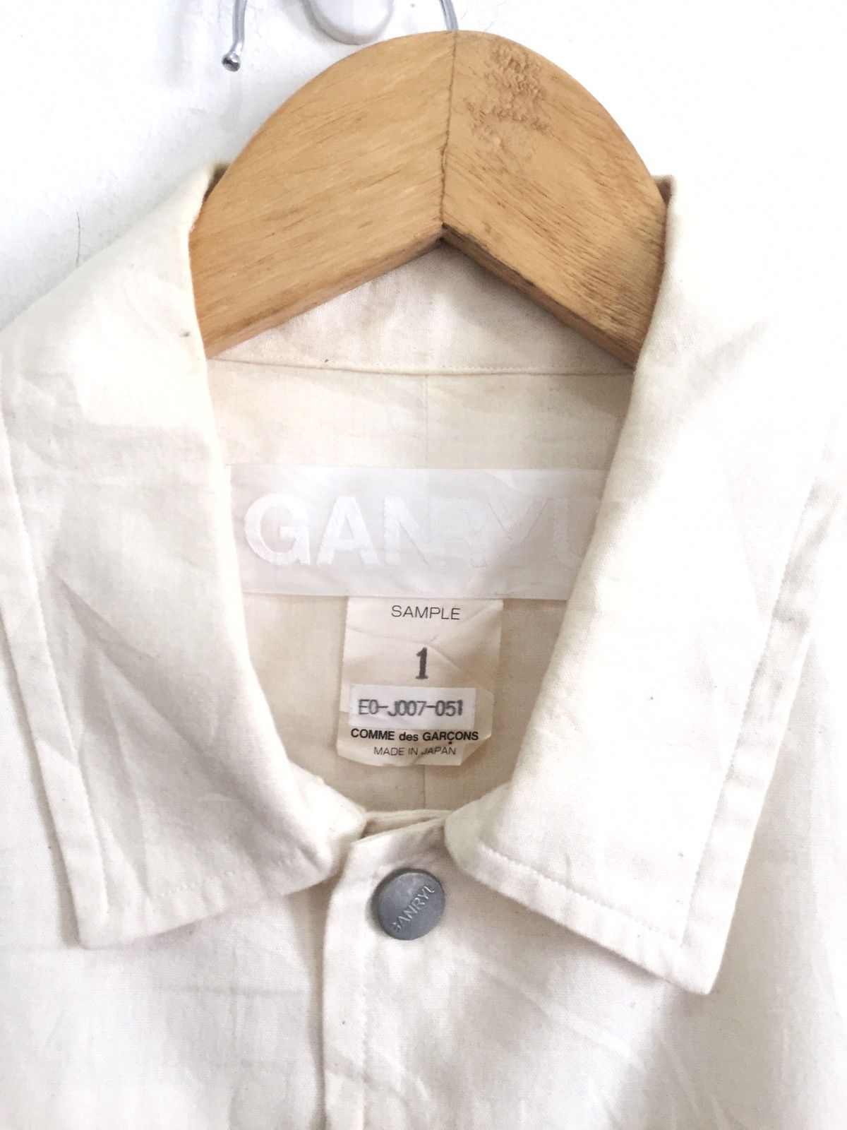 SAMPLE‼️GANRYU x CDG Hybrid Tactical Button Jacket - 7