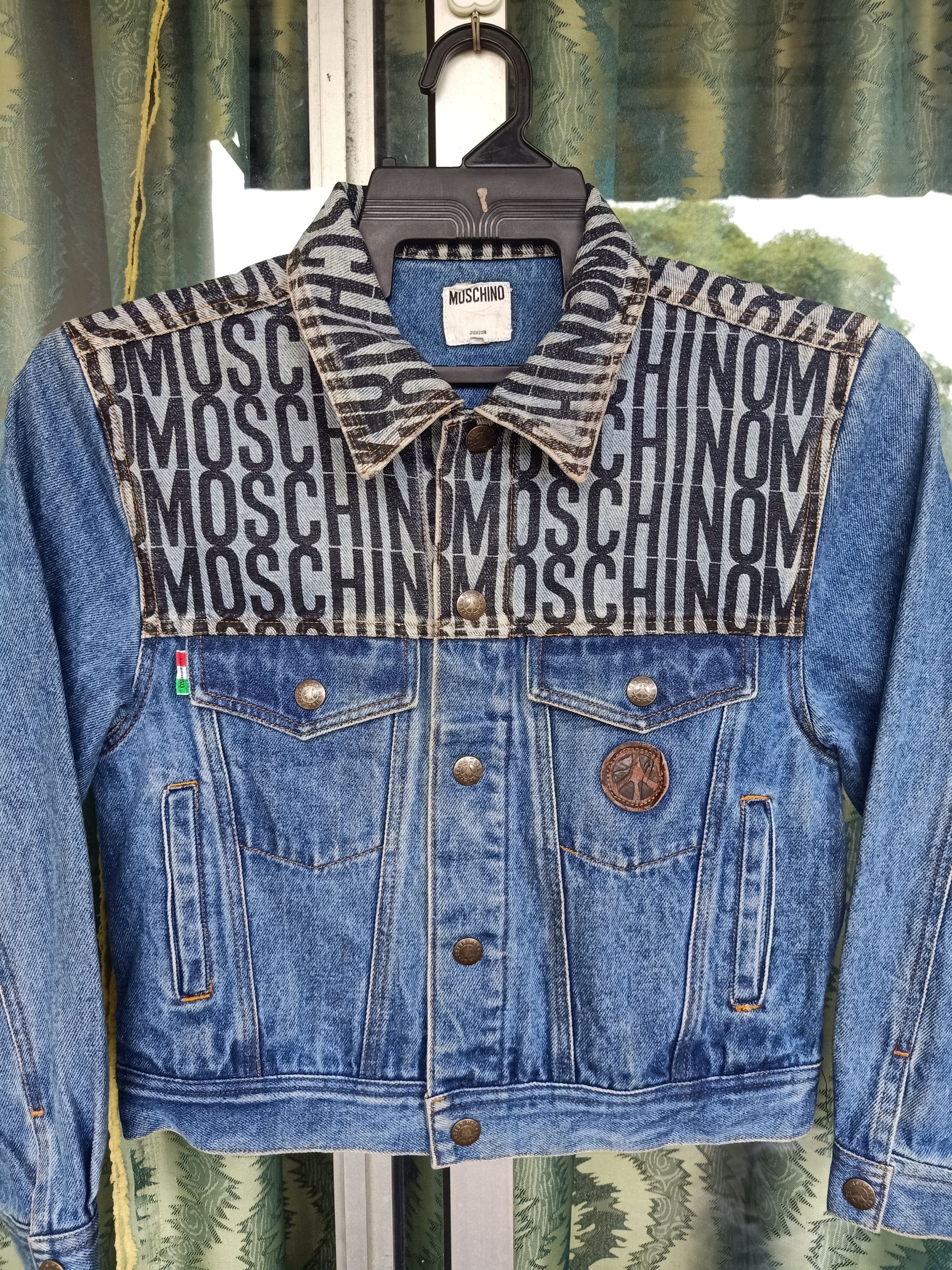 Moschino Spell Out Denim Jacket - 3