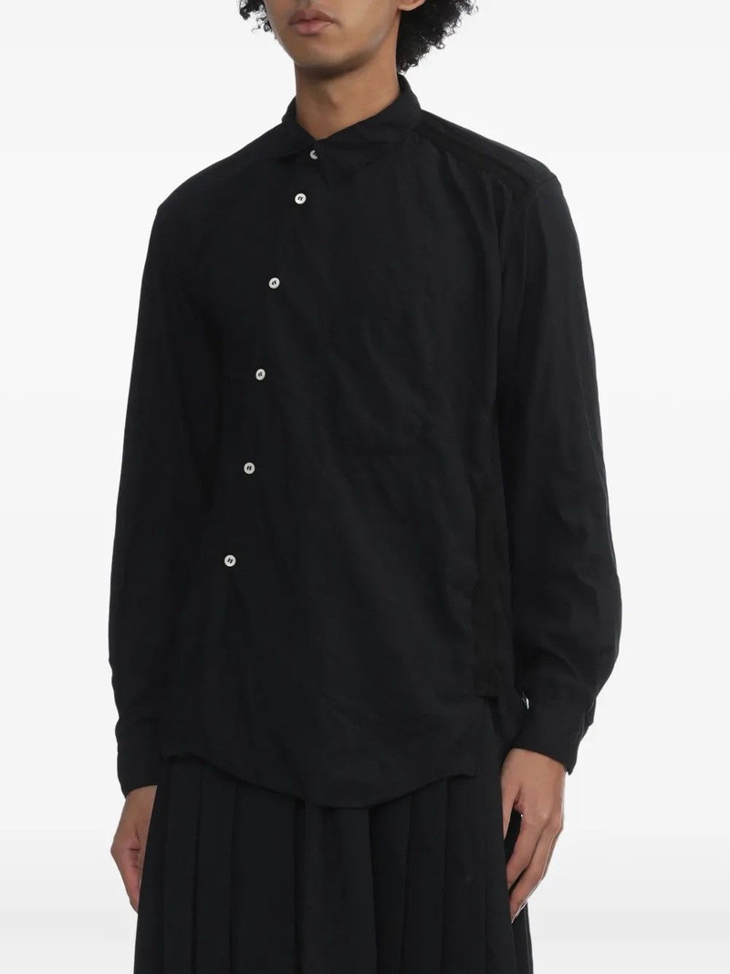 COMME DES GARCONS HOMME PLUS ASYMMETRIC BUTTON UP L/S - 1
