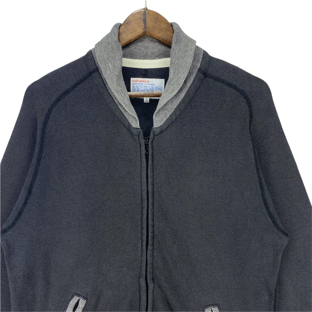 Nanamica Full Zip Shawl Collar Sweater Jacket - 4