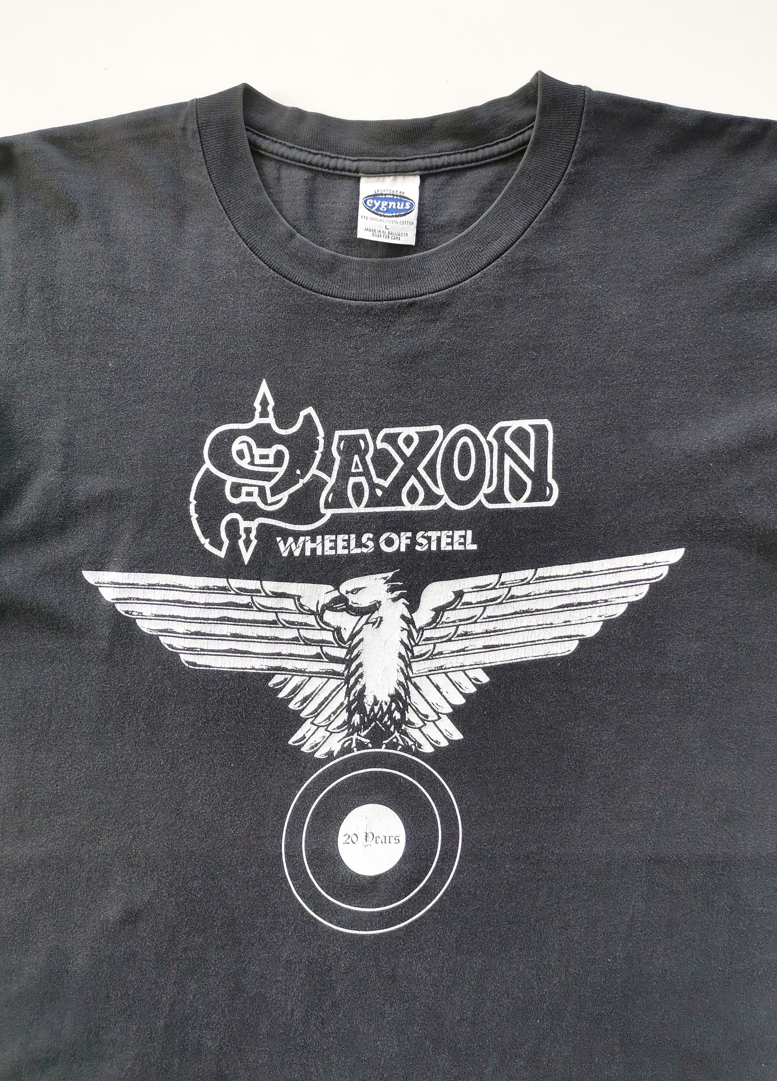 Vintage Saxon Heavy Metal Band Tshirt - 1