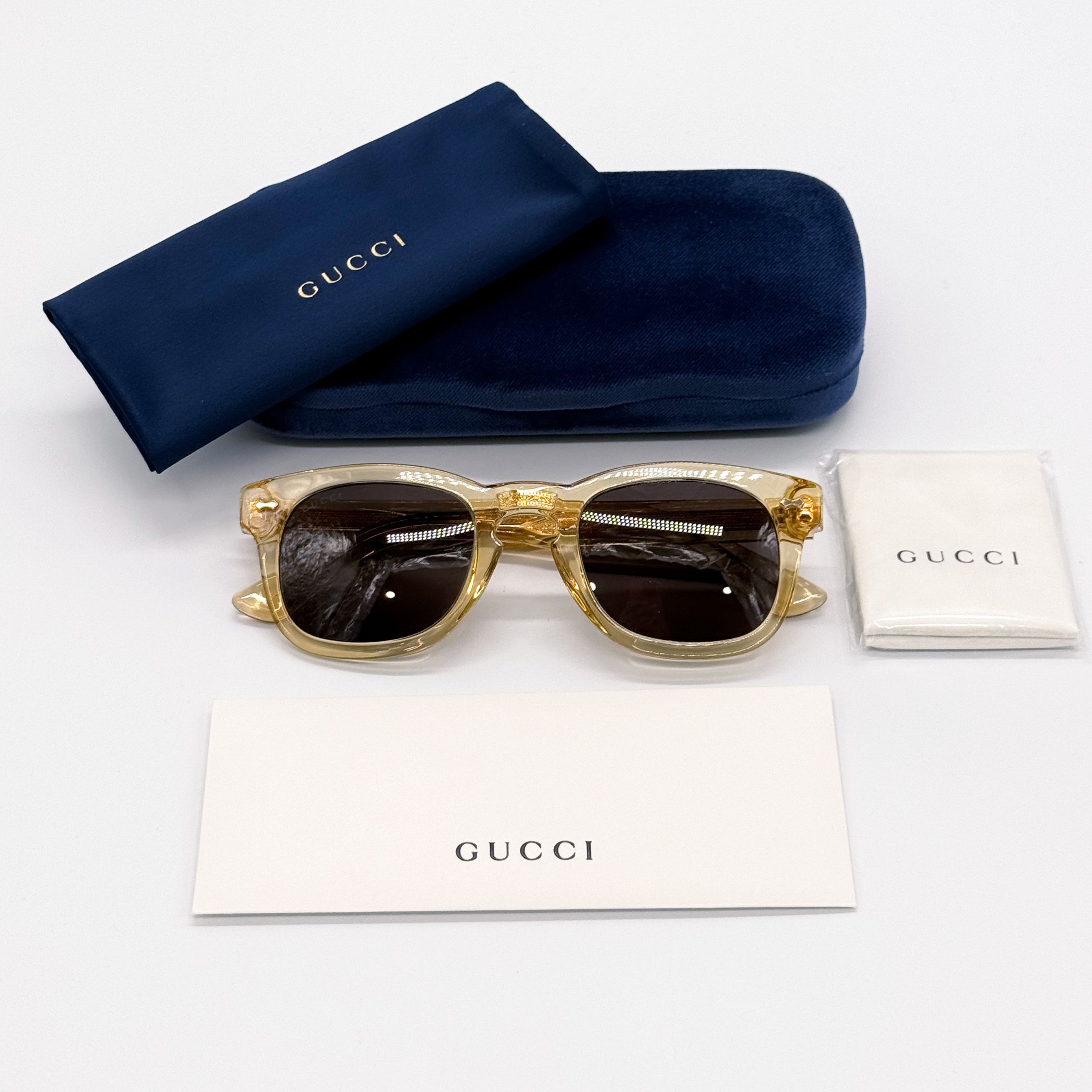 NEW GUCCI ROUND UNISEX SUNGLASSES GUCCI GG0182S 006 - 12