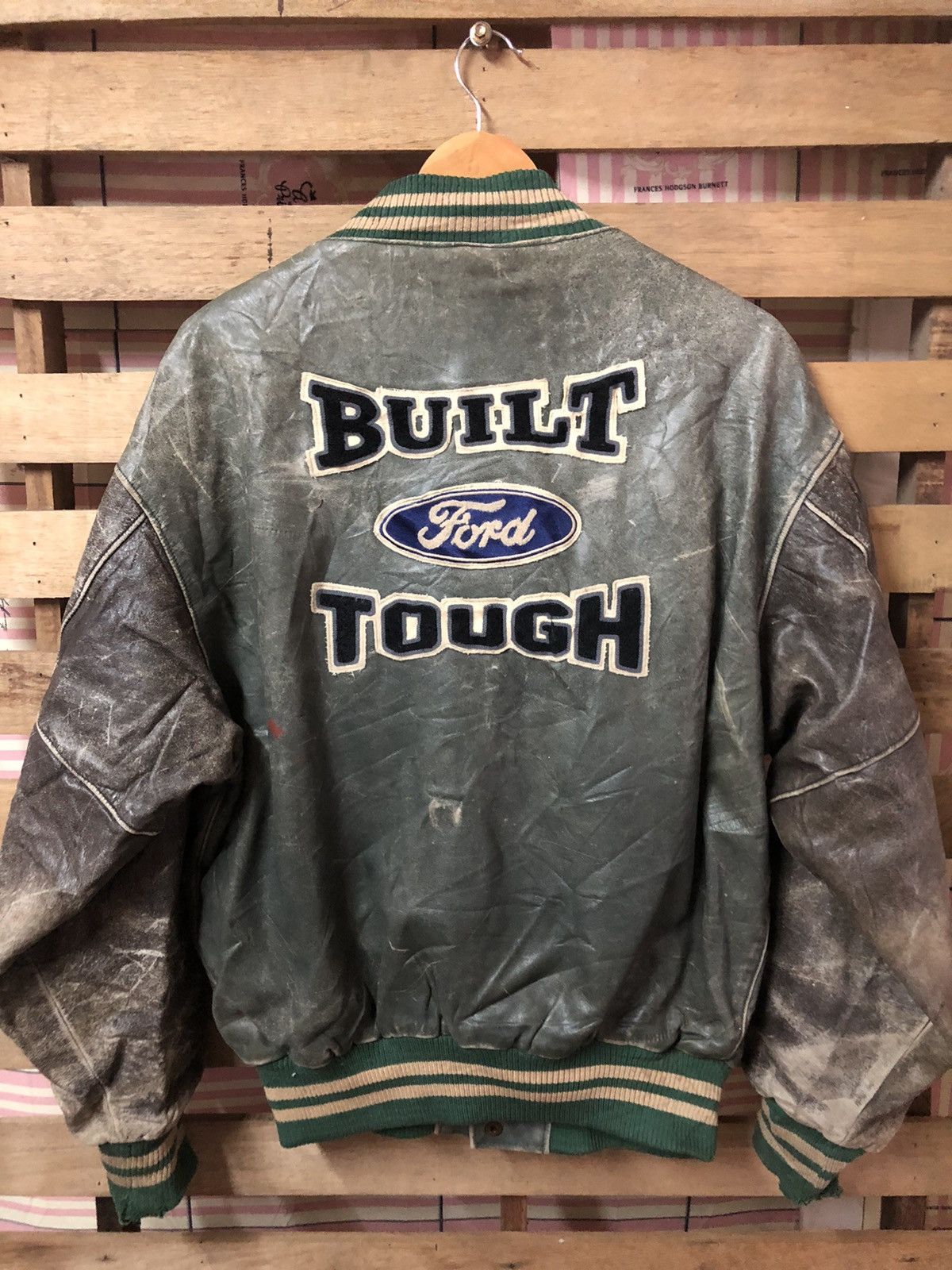 Sports Specialties - Vintage 70s Root’s Sporting Ford Varsity Jacket Distressed - 2