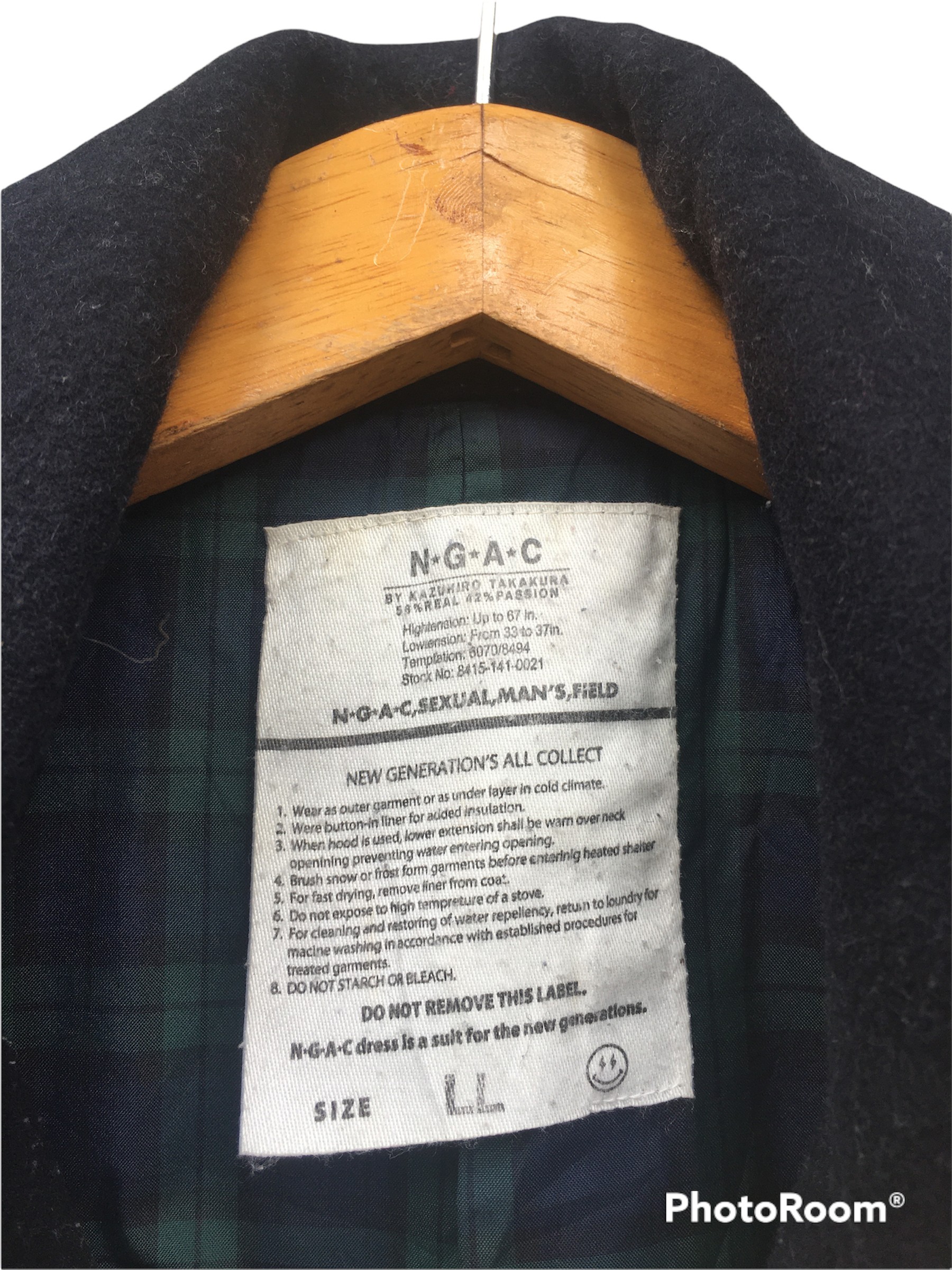 Vintage - Vintage Japanese N.G.A.C Kazuhiro Takakura Zip Up Brested Jacket - 6