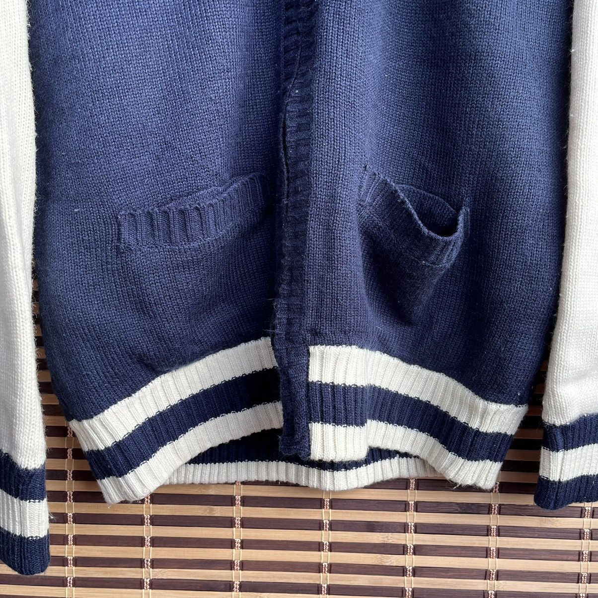 Vintage - Runs River Wool Bomber Style Varsity Sweater Japan - 12