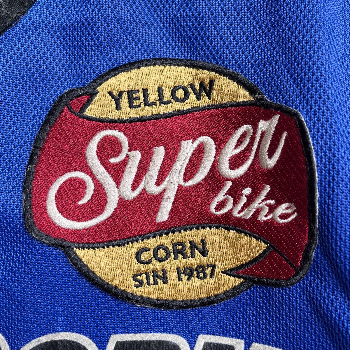 Vintage Yellow Corn Mesh Racing Jacket Short Sleeves - 11