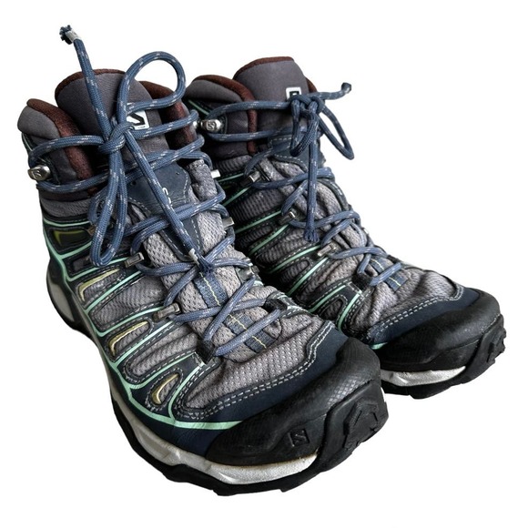 Salomon Hiking Boots/Shoes X Ultra 3 Mid GTX Contagrip Lace Up Multicolor 7.5 - 2