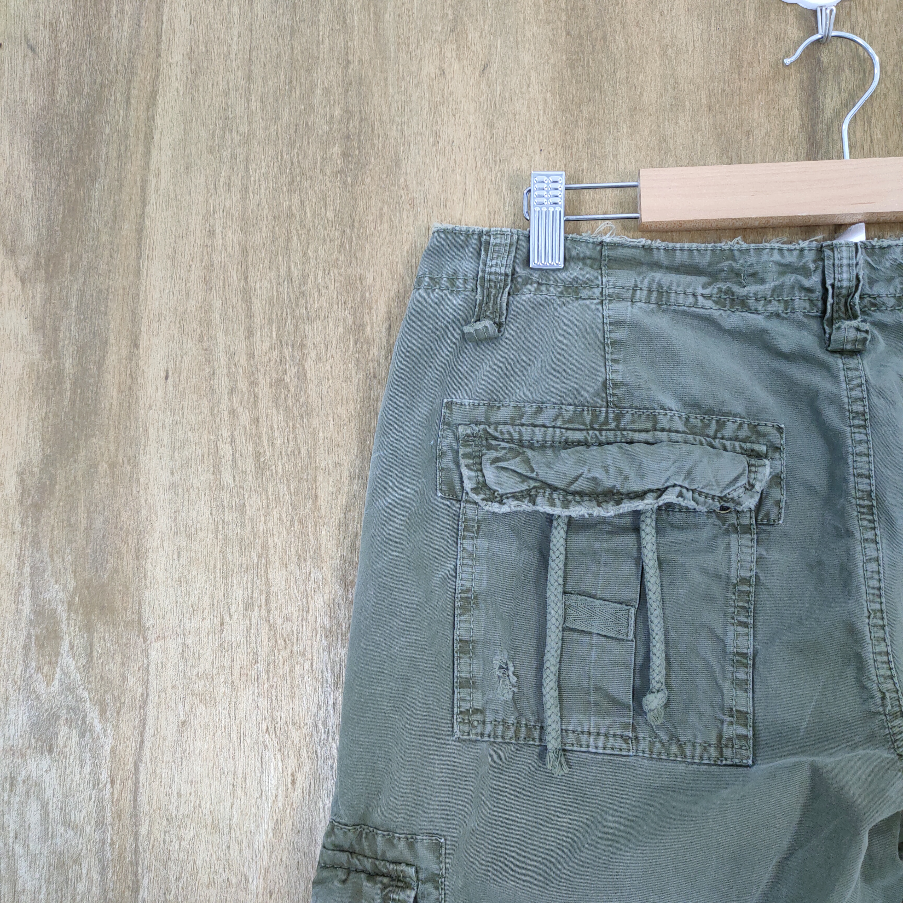 Japanese Brand - JAPANESE BRAND FADED LOWRISE FLARE CARGO PANTS MULTIPOCKET - 15