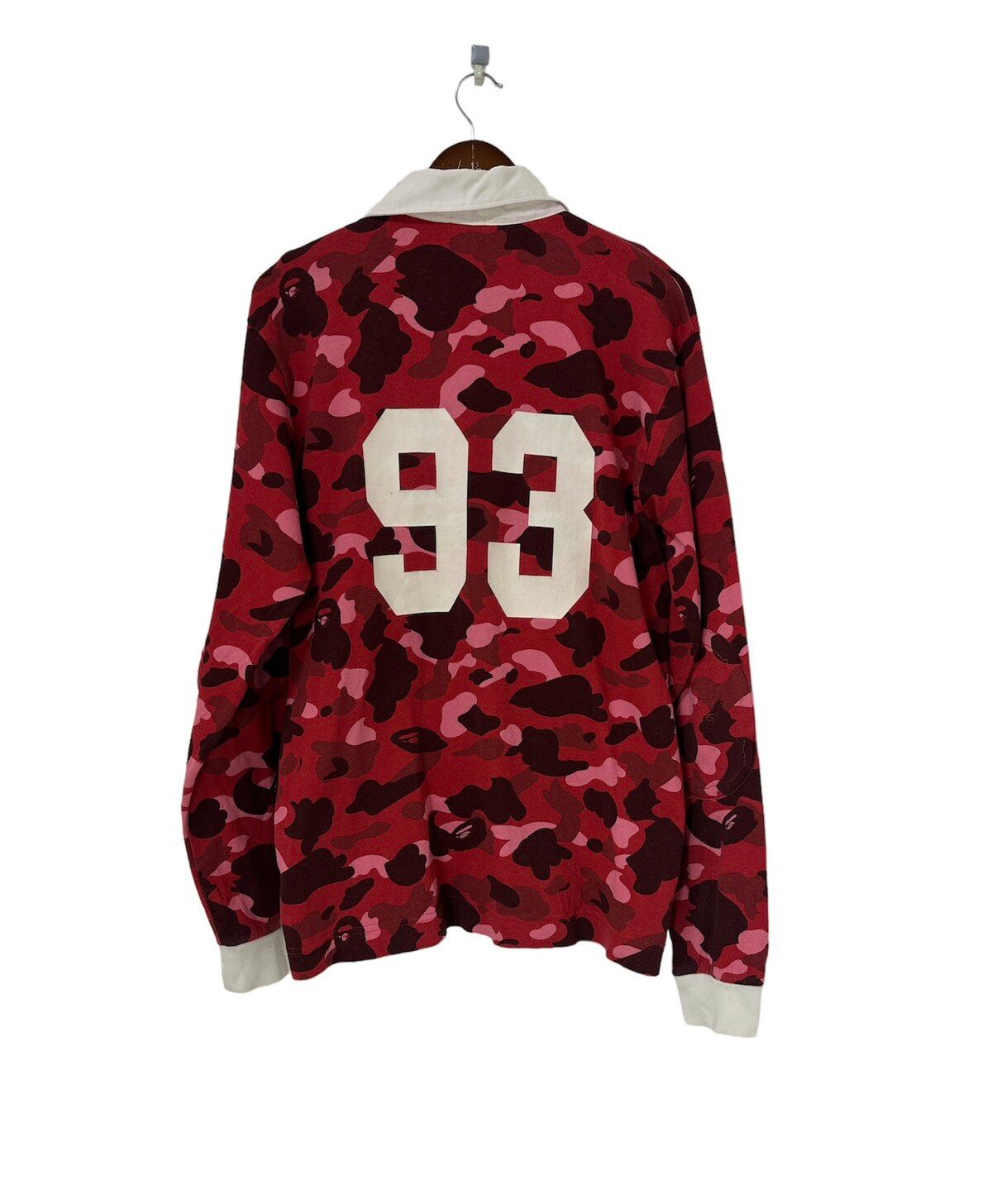 Bathing Ape Bape Rugby Shirt Camouflage Elbow Padded Design - 2