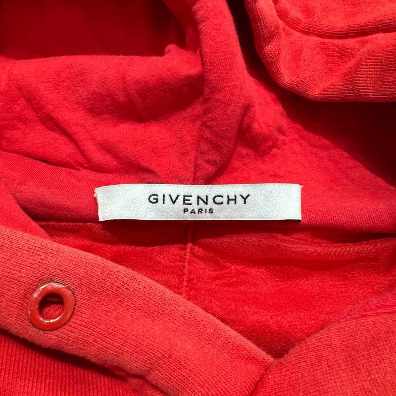 Givenchy Red Letter Distressed Hoodie - 3