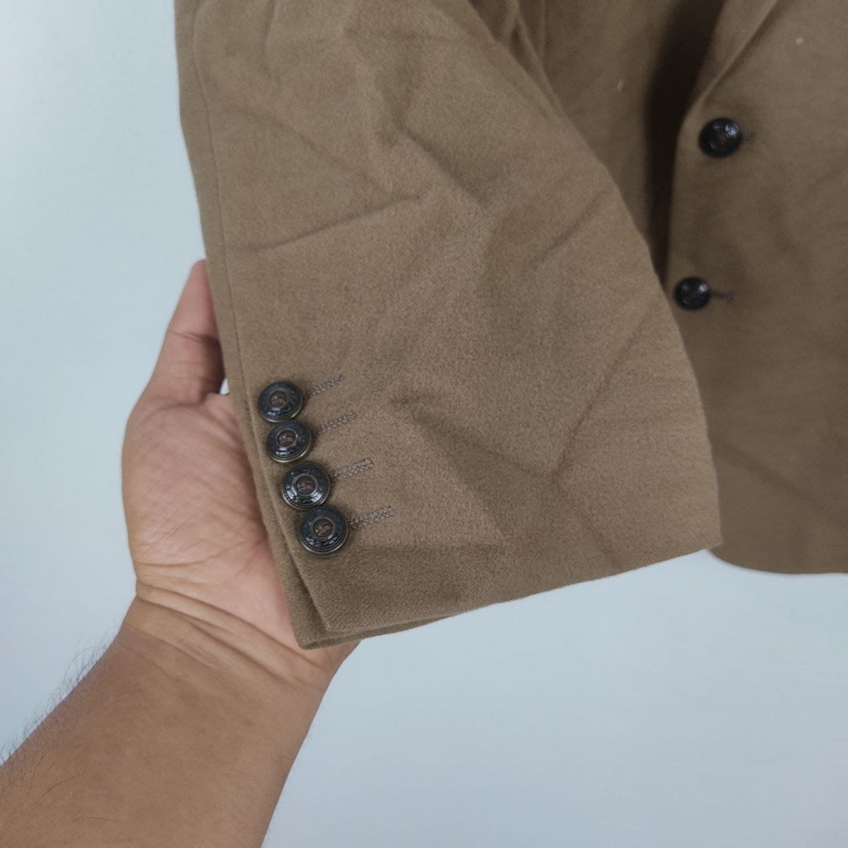 Burberrry London Brown Double Breasted Coat Blazer Jacket - 4