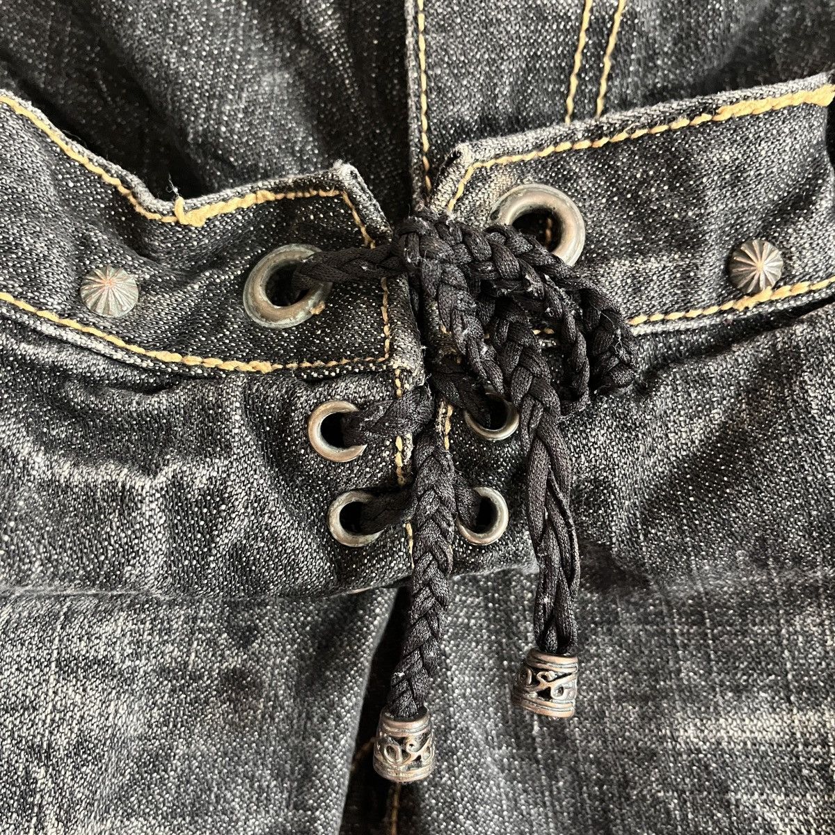 Buzz Rickson's - Rare Distressed Undercover Double Waist Buzz Spunky Jeans - 12