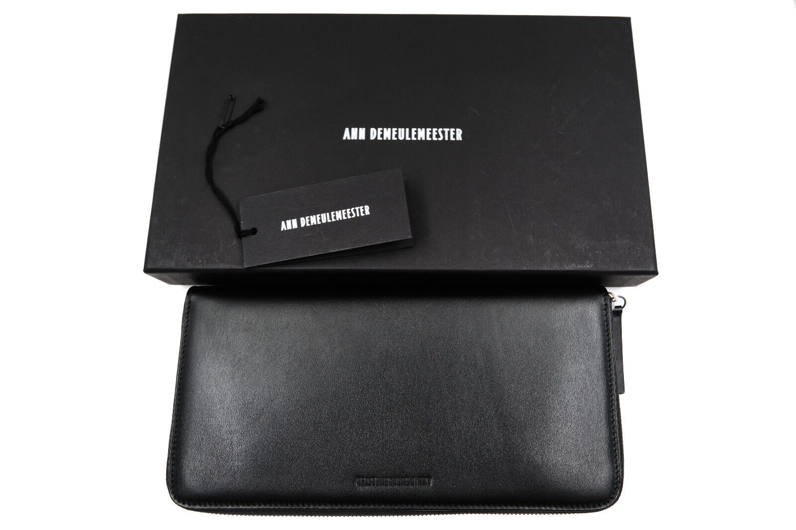 Ann Demeulemeester BNWT ANN DEMEULEMEESTER EXTRA LARGE ZIP WALLET/CLUTCH  BARCIS IN BLACK | hurricane08 | REVERSIBLE