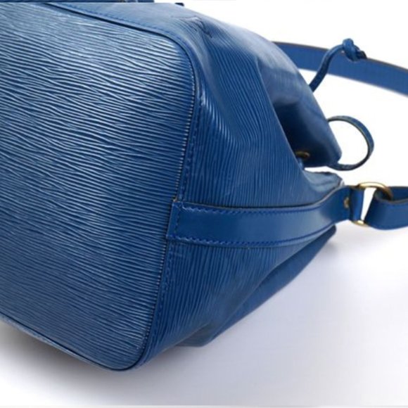 BEAUTIFUL Authentic Louis Vuitton Vintage Epi Petit Noe Shoulder Bag Toledo Blue - 5
