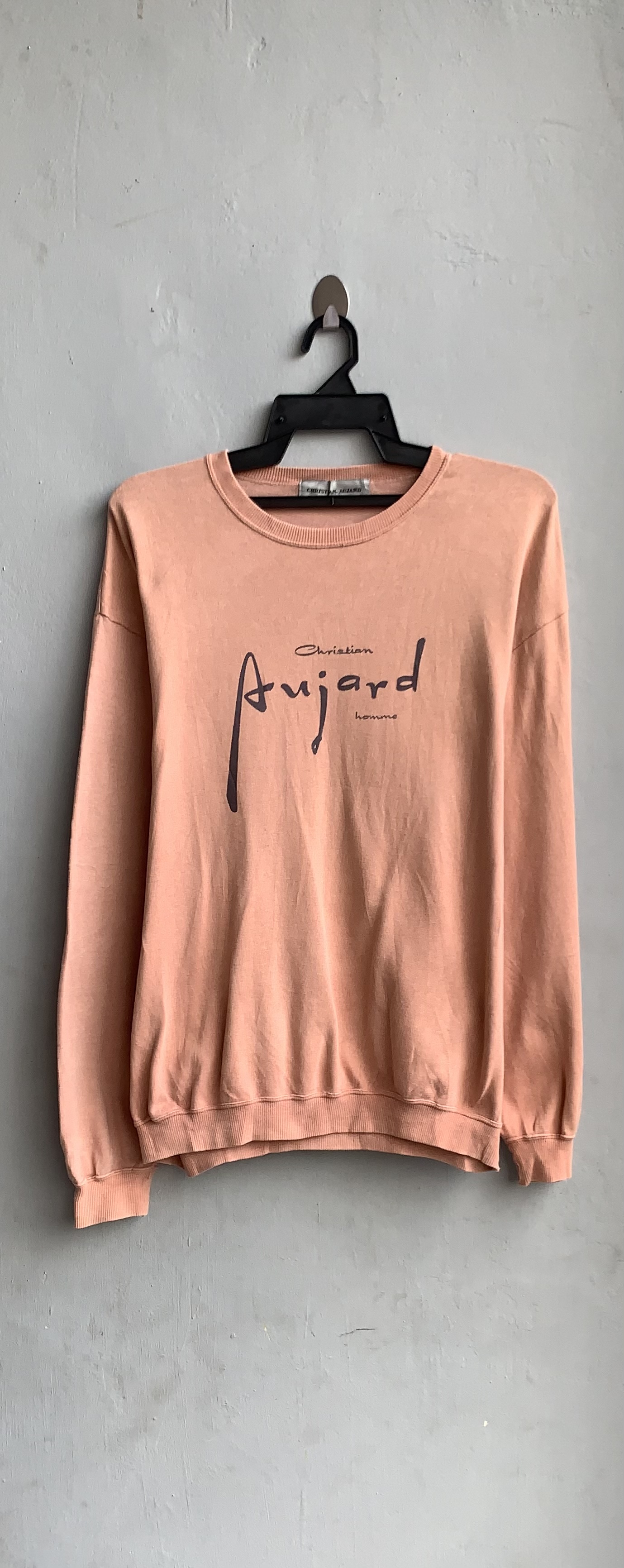 Designer - Vintage Christian Aujard Spellout Sweatshirt - 1