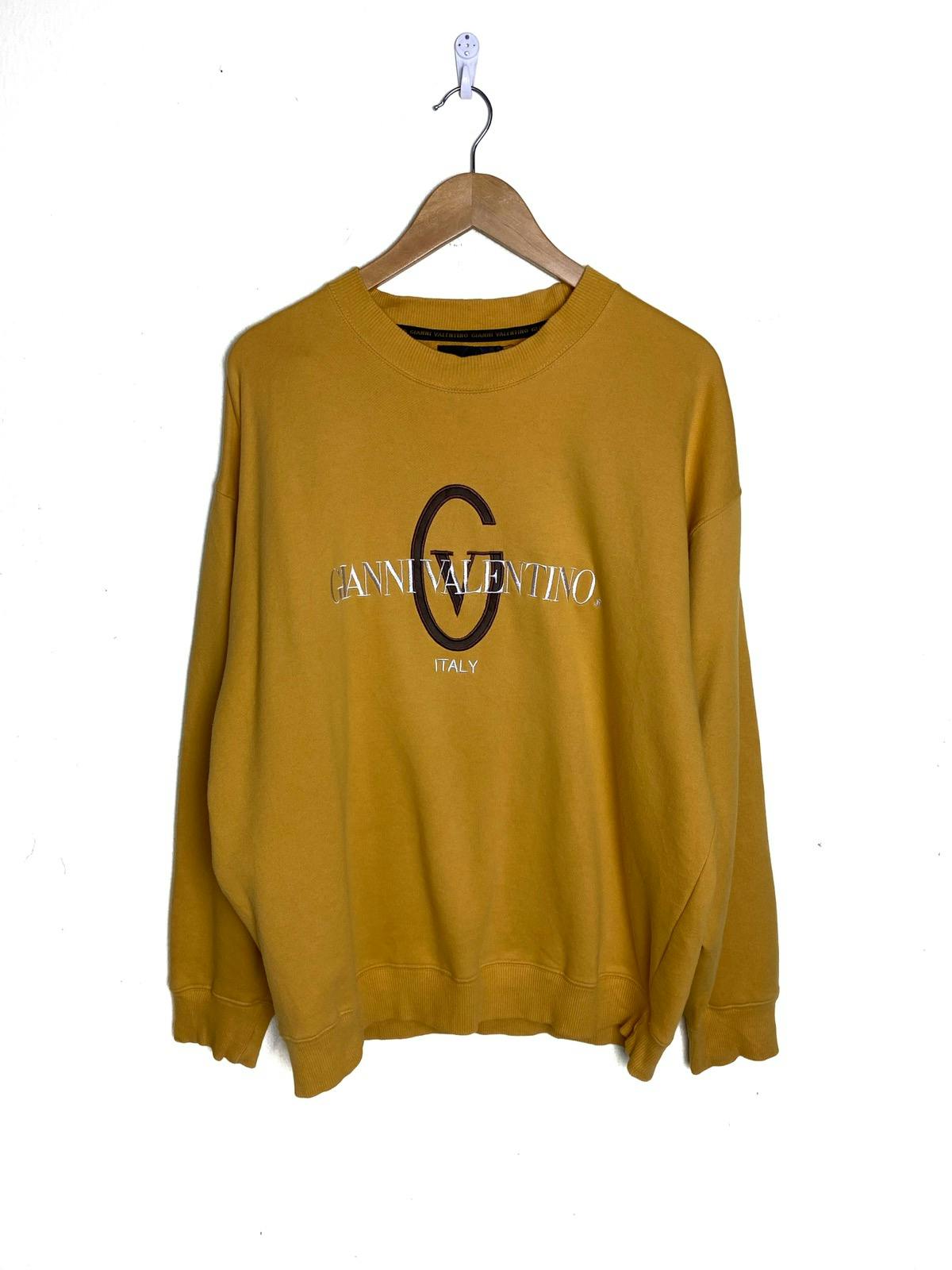 Vintage Gianni Valentino Embroidered Big Logo Sweatshirt - 1