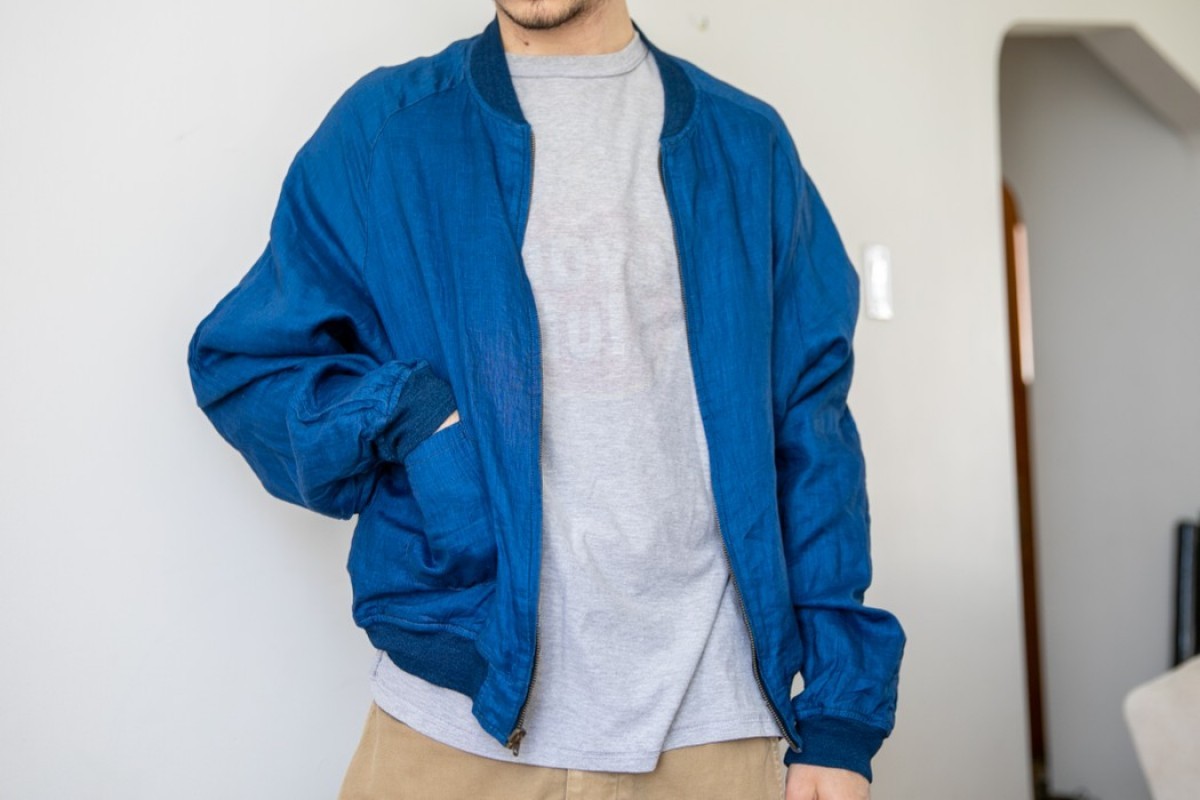 Kapital Kountry - Kapital indigo Linen bomber light jacket - 4