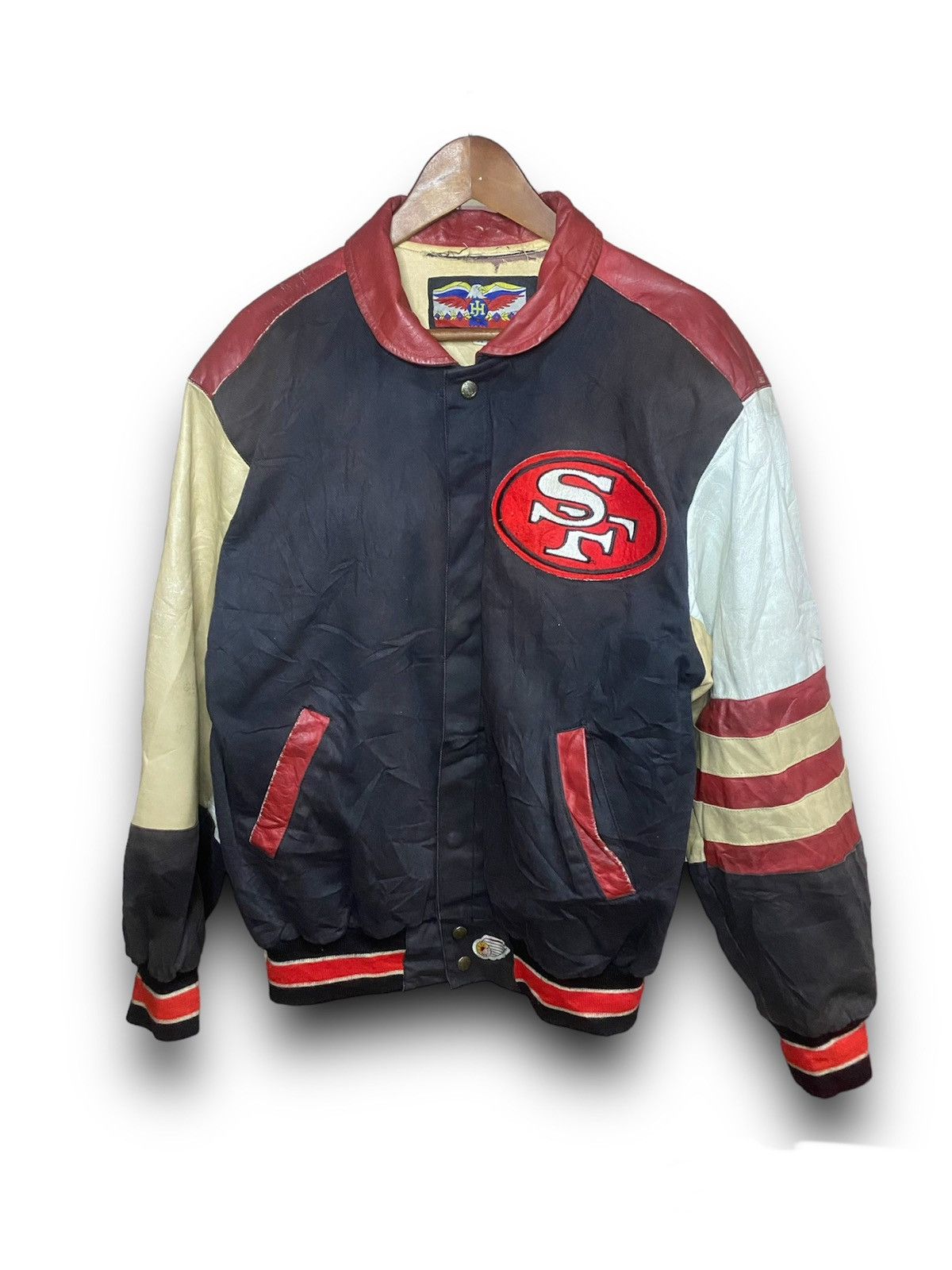 Vintage NFL Jeff Hamilton The San Franciso Leather Jacket - 1