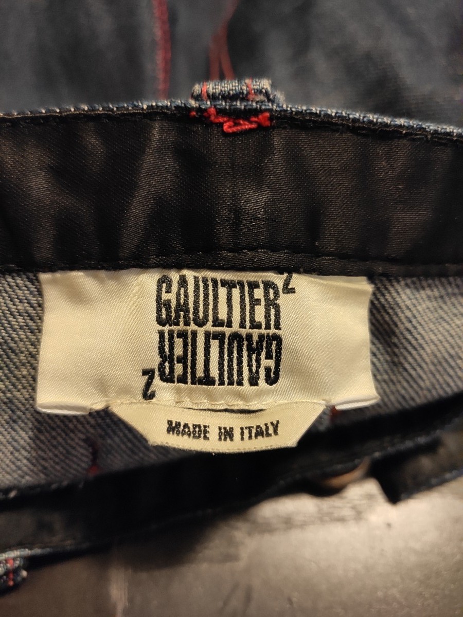 Gaultier2 chic logo denim pants.Like Saint Laurent - 6