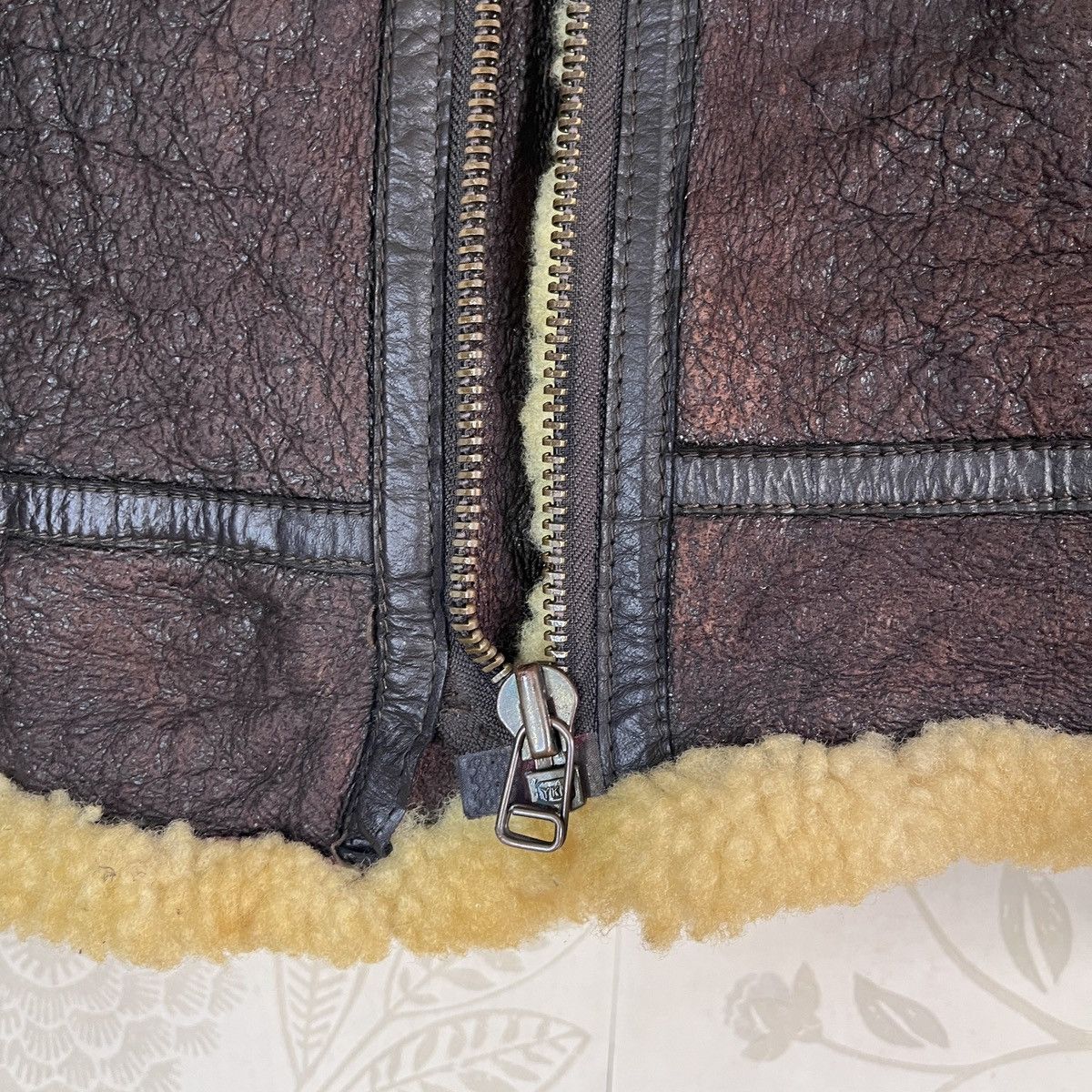 Vintage - Resident Evil B3 SheepSkin Leather Coat Jacket Japan - 10