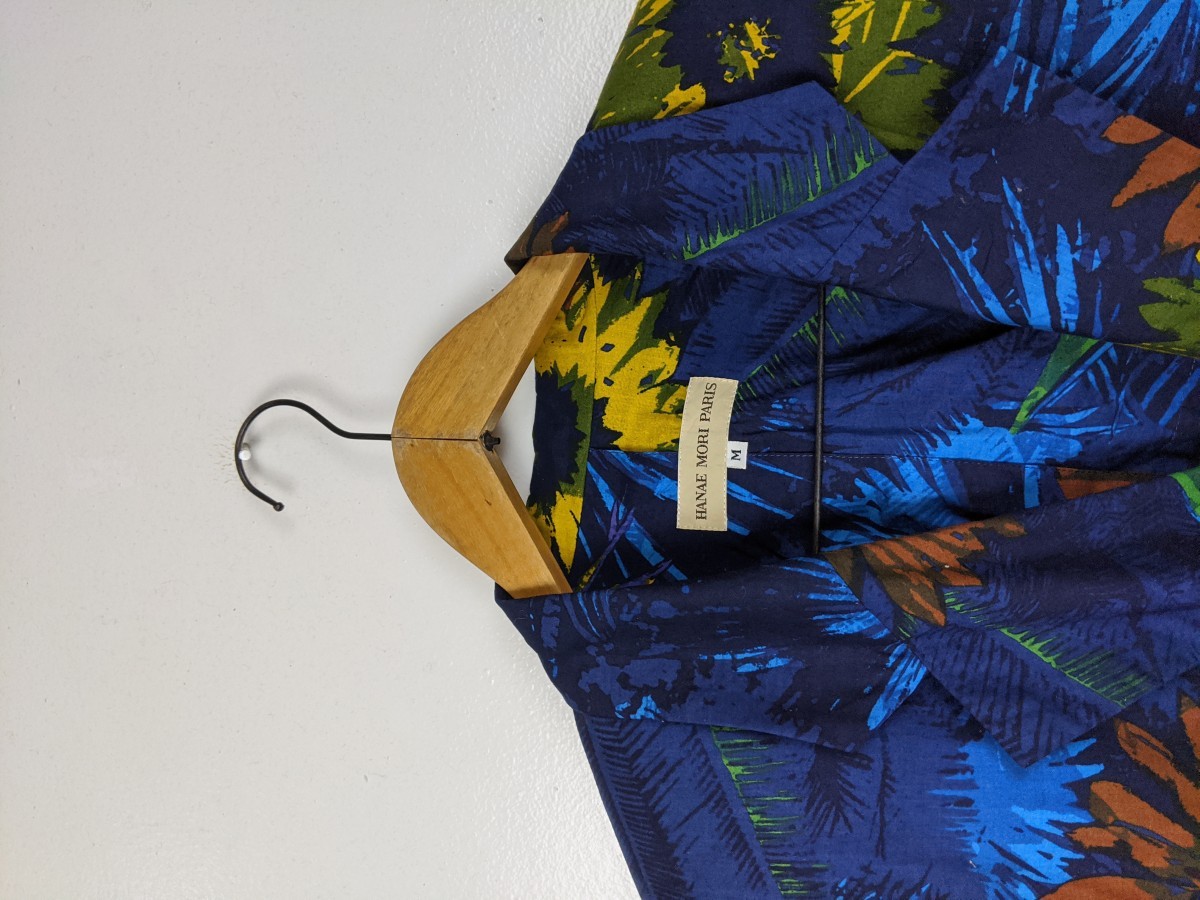 Hanae Mori - Art Floral Coat Blazer Jacket Femme - 2