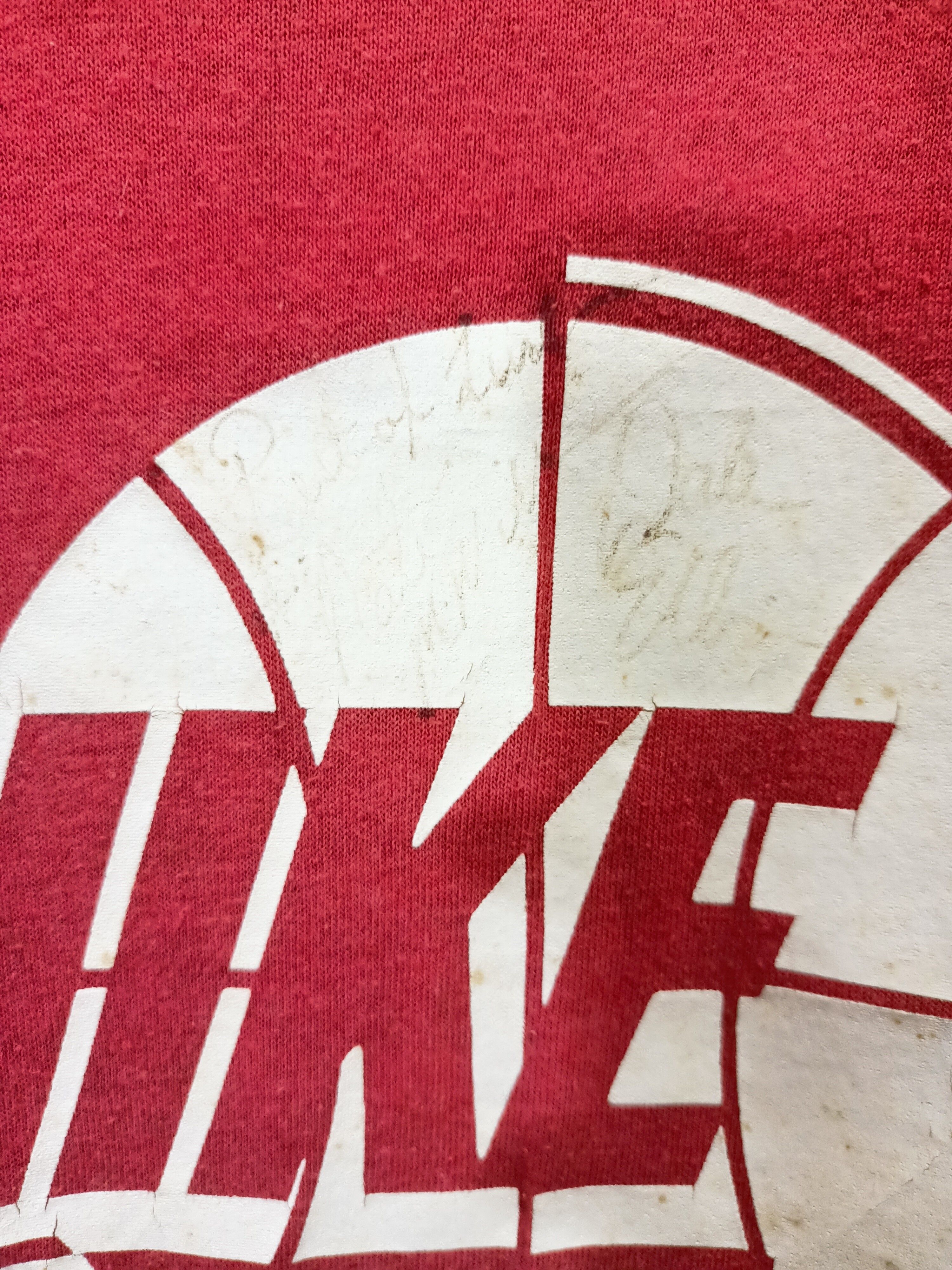 Rare Vintage 80s Nike Basketball Nate McMillan Autograph Tee - 7