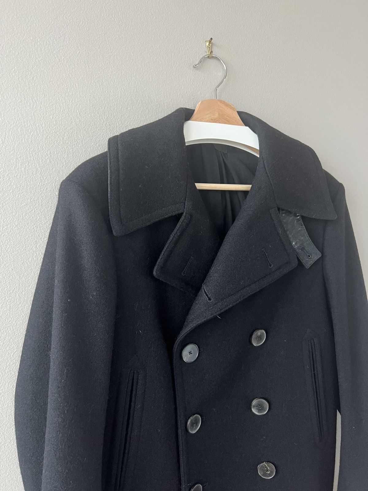 AW17 Black Officer’s Coat - 2