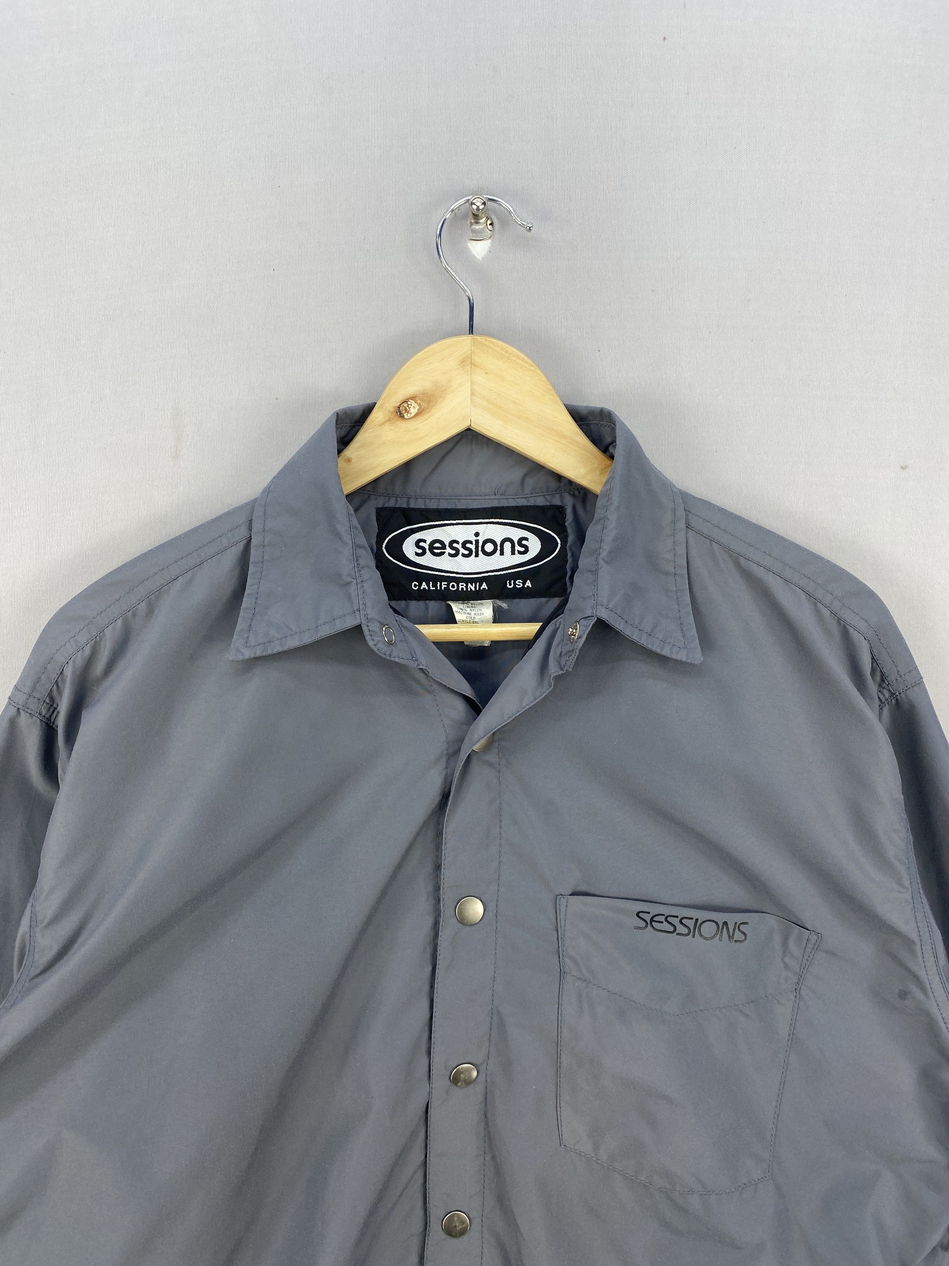 Sessions One Pocket Snap Button Flannel Shirt Button Up - 7