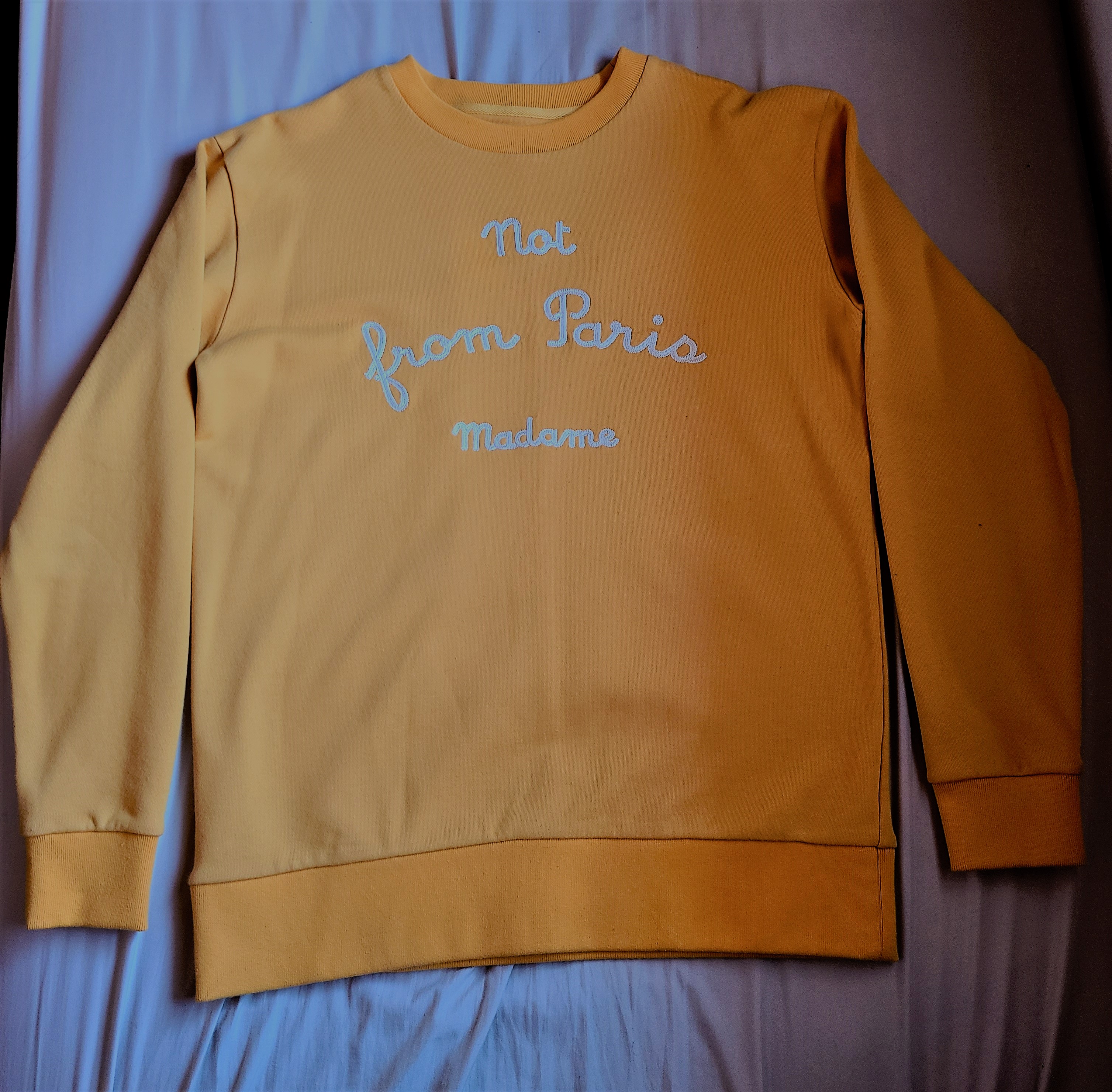 Drole De Monsieur - Yellow NFPM Embroidered Sweatshirt - 2