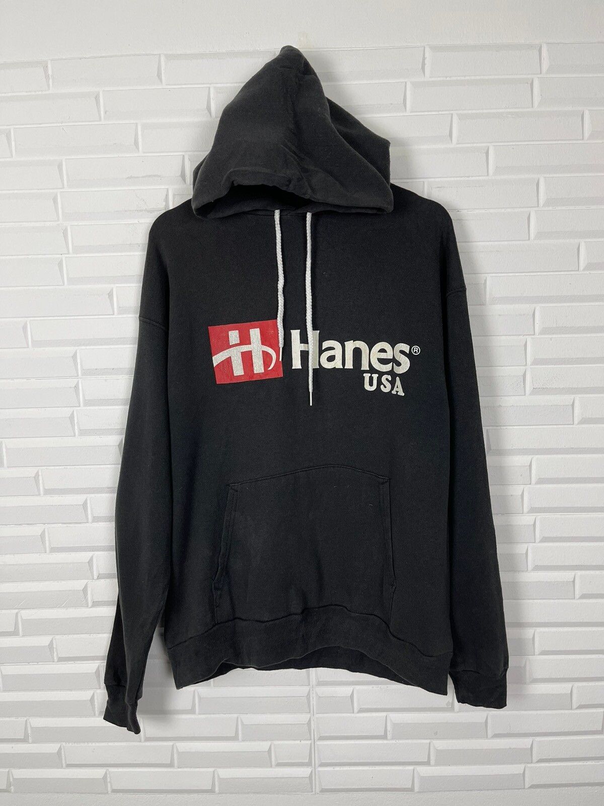 Vintage HANES Hoodie Sweatshirt 90’s Streetwear - 4