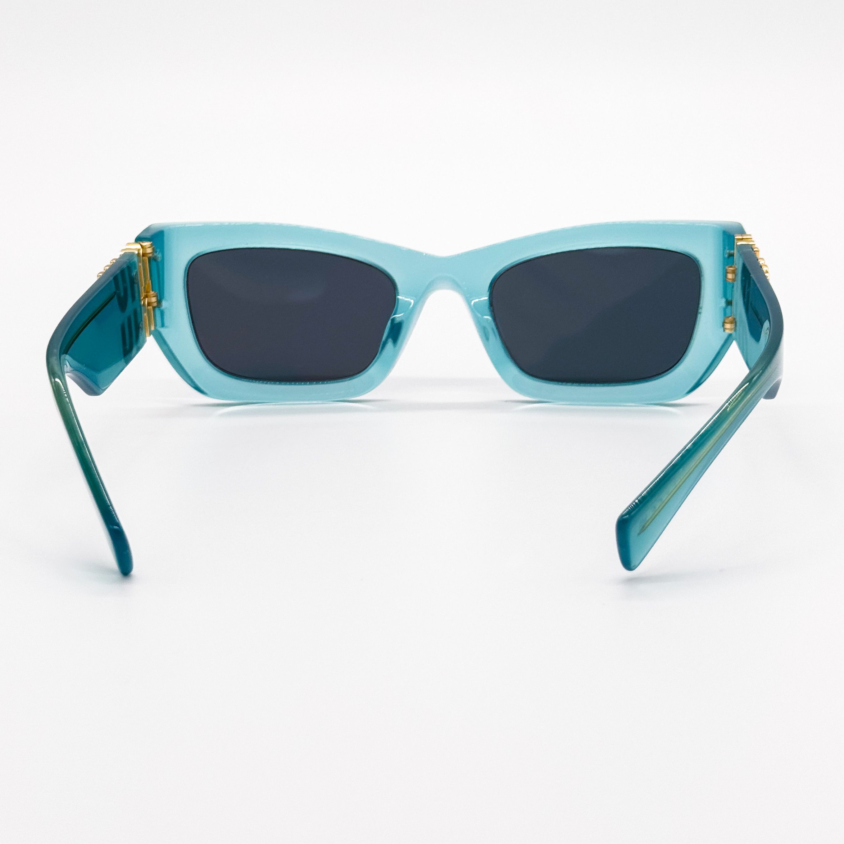 NEW MIU MIU MU 09WS 19L09T BLUE MU09WS 19L09T SUNGLASSES - 7