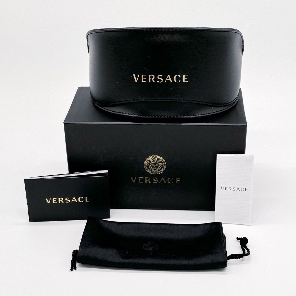 NEW VERSACE MOD 2268 1000/3H SHIELD VE2268 10003H SUNGLASSES - 12