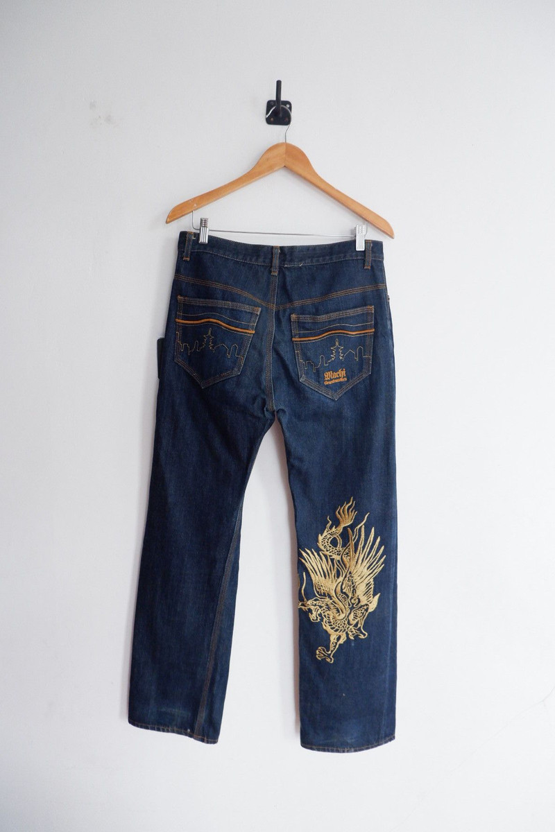 Japanese Brand - Vintage Machi 5th Street Japan Dragon Selvedge Jeans - 1
