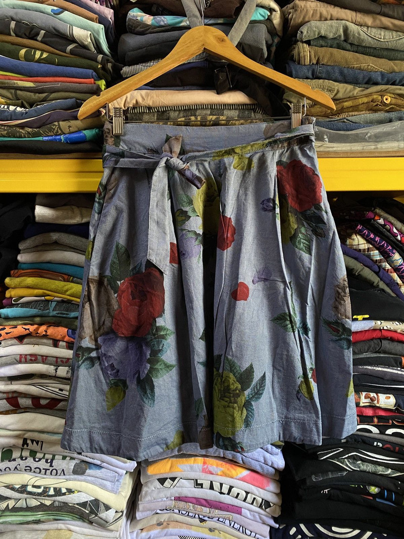 Love Moschino Italian Designer Floral Hype Skirt - 1