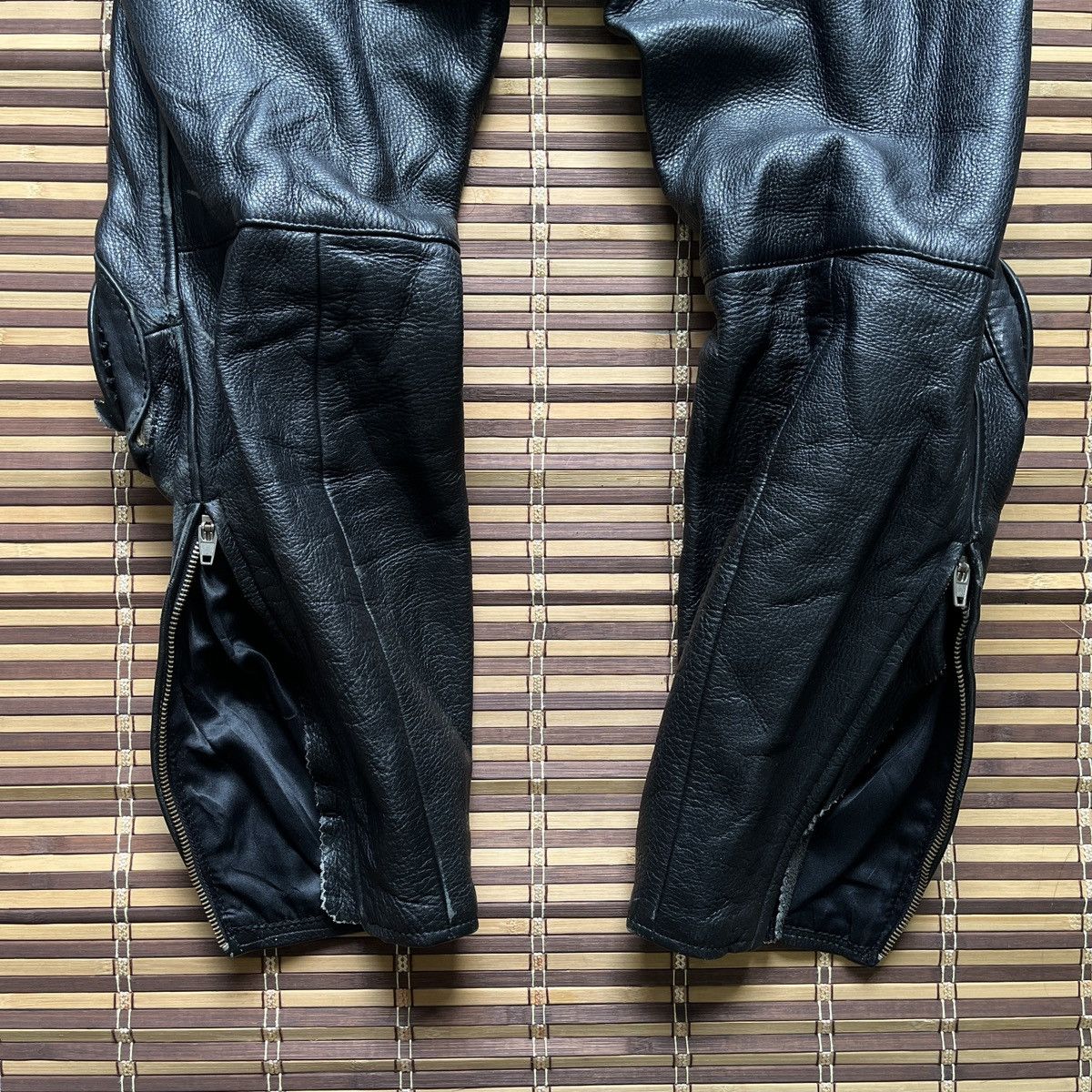 Vintage 1990s Kadoya Leather Racing Bikers Pants Japan - 19