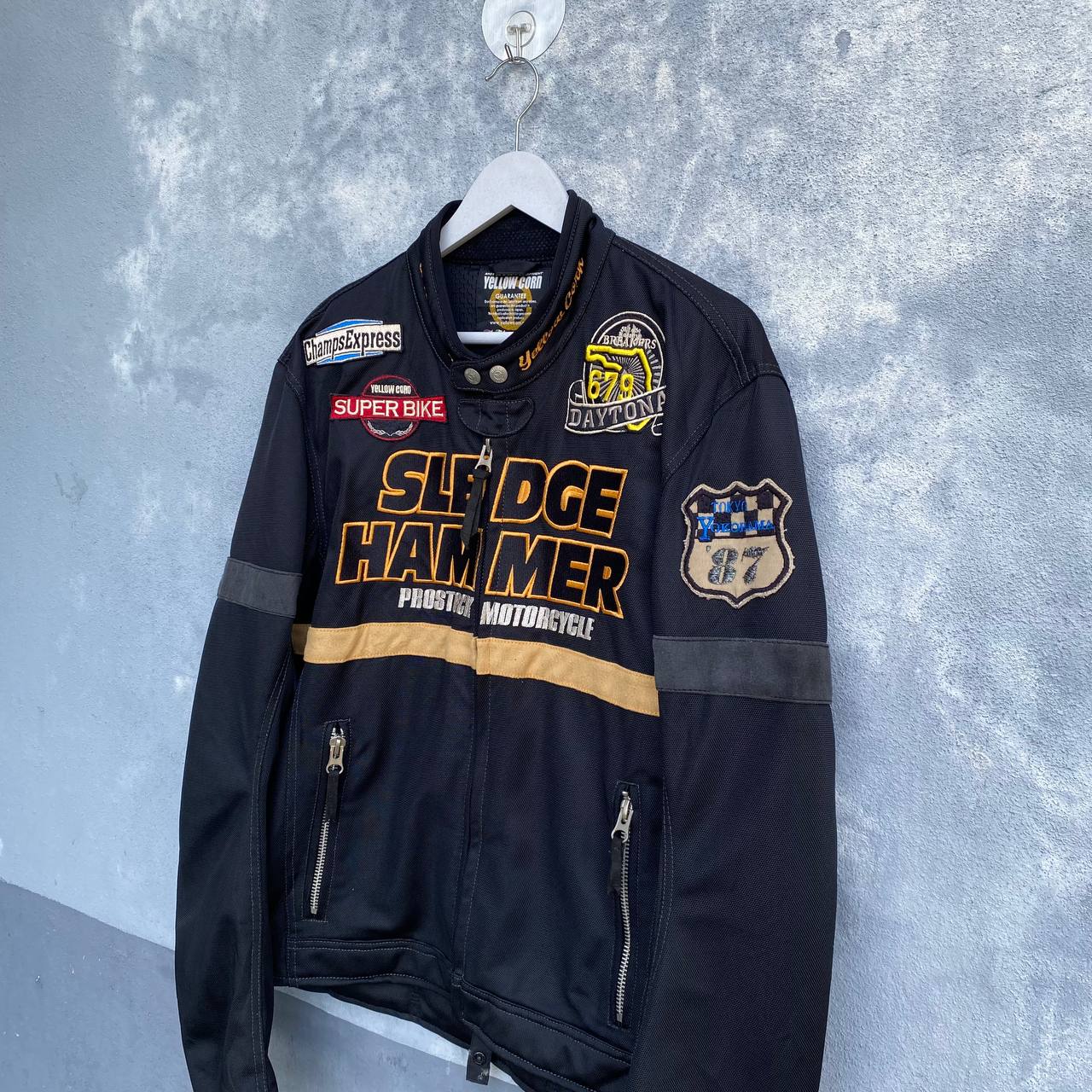 Yellowcorn sledge hammer racing bikers jacket - 8