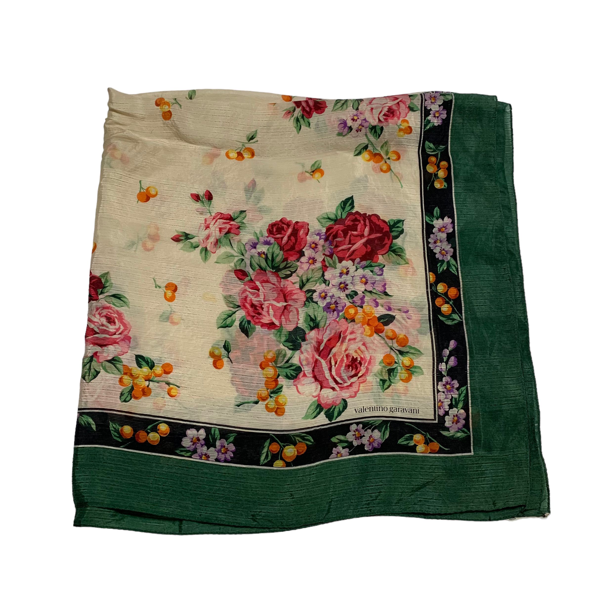 Valentino Garavani Silk Floral Scarf - 5