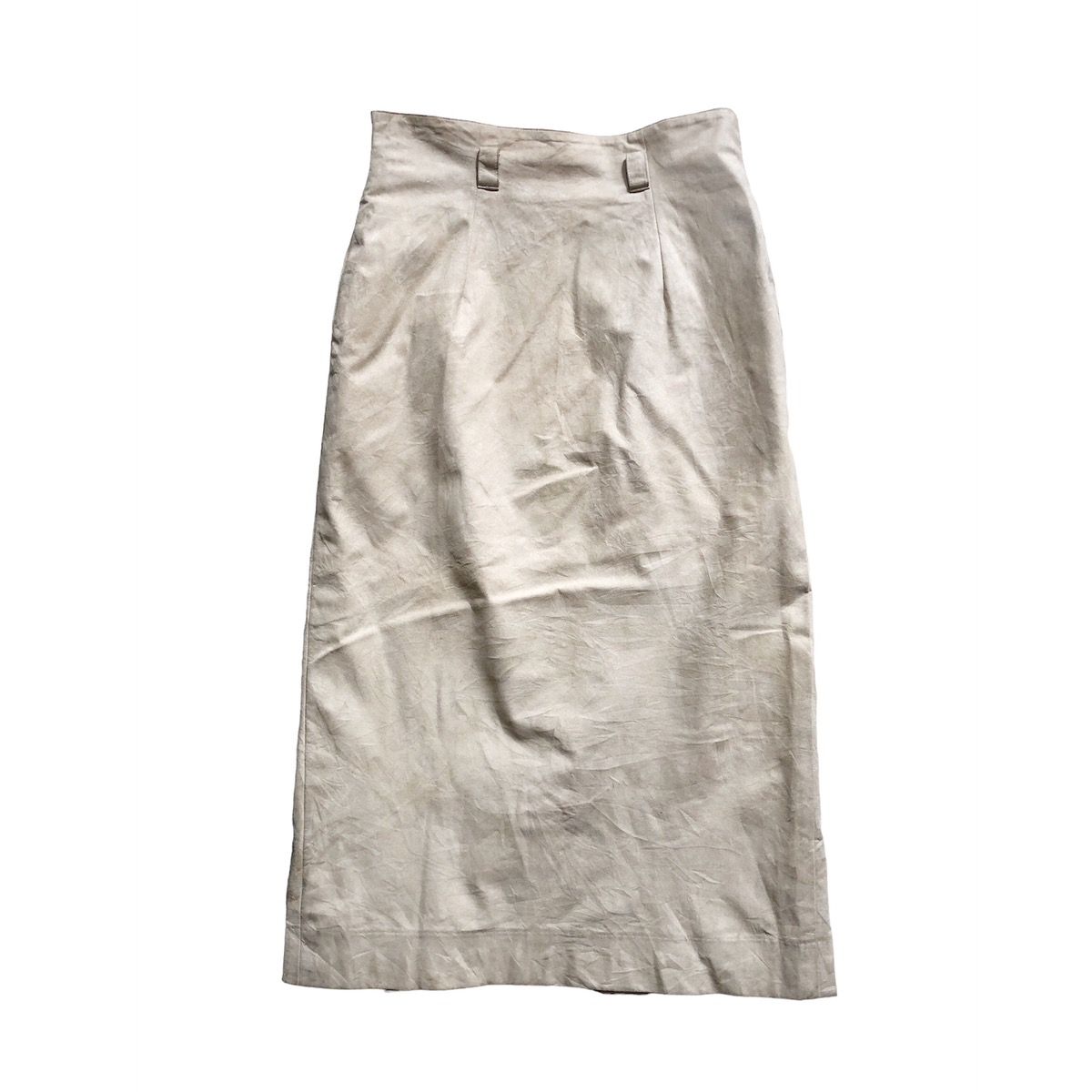 Vintage Christian Dior Leather Midi Skirt - 2