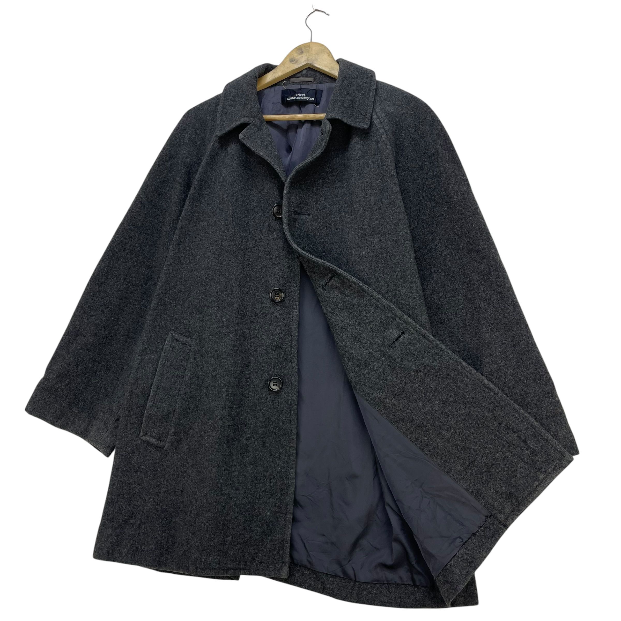 Vintage Comme Des Carcons Tricot AD1993 Long Coat Jacket  - 3