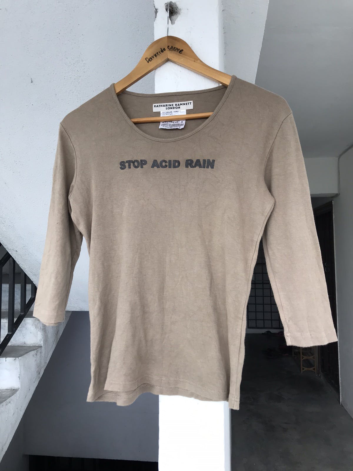 Katharine Hamnett London - Vintage Katherinne Hamnett London Stop Acid Rain tee - 3