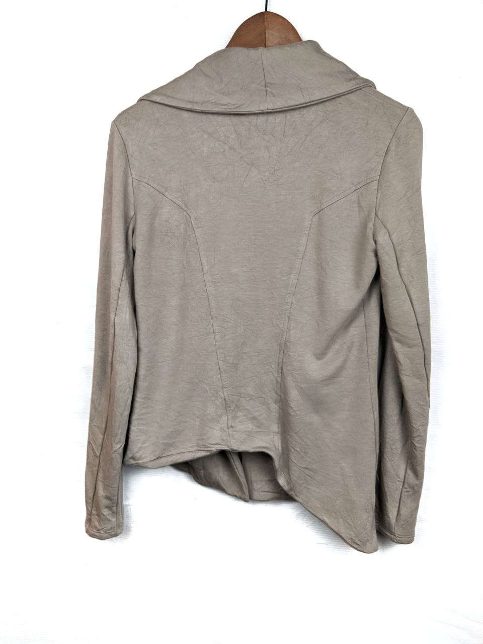HELMUT LANG Asymmetrical zip sweatshirt jacket - 4