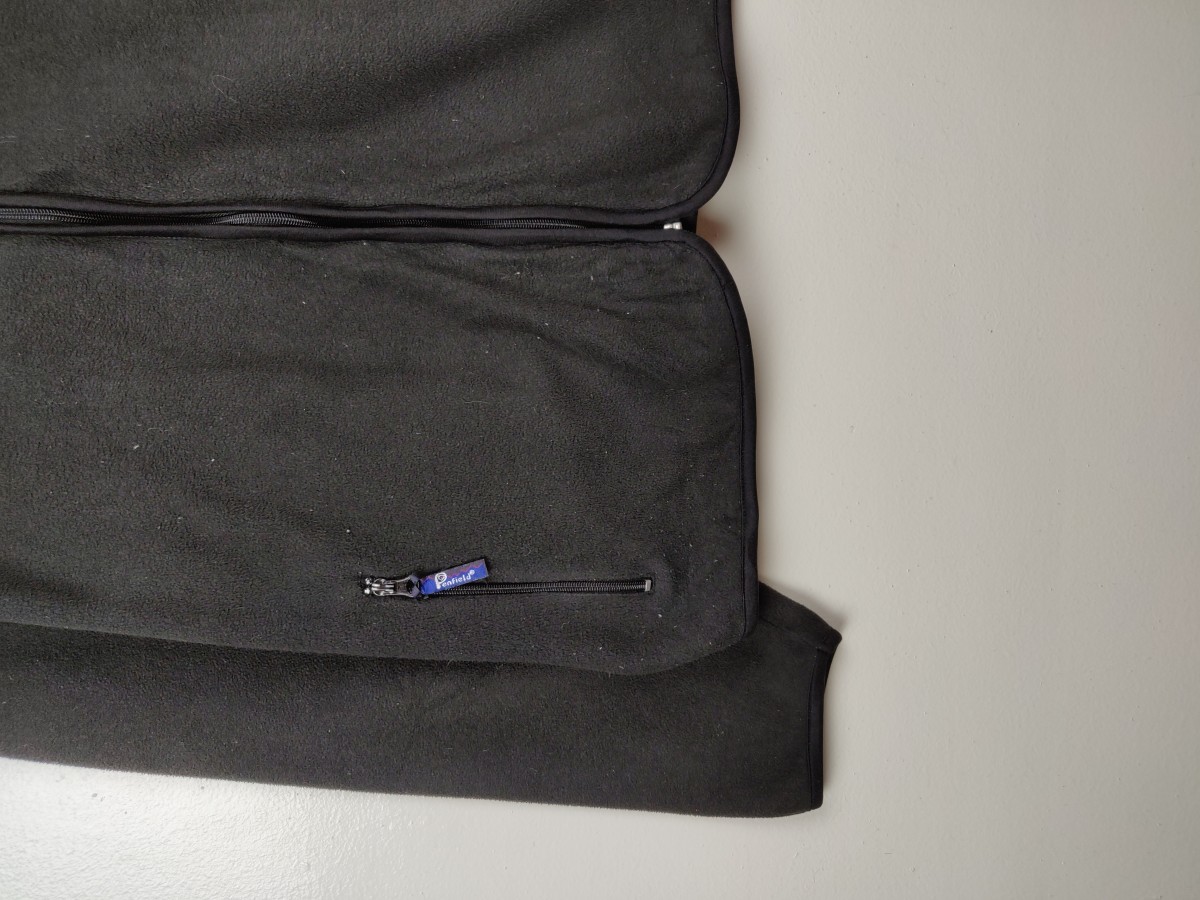 Black - Fleece Sweater Outdoor Jacket Zipper - 3