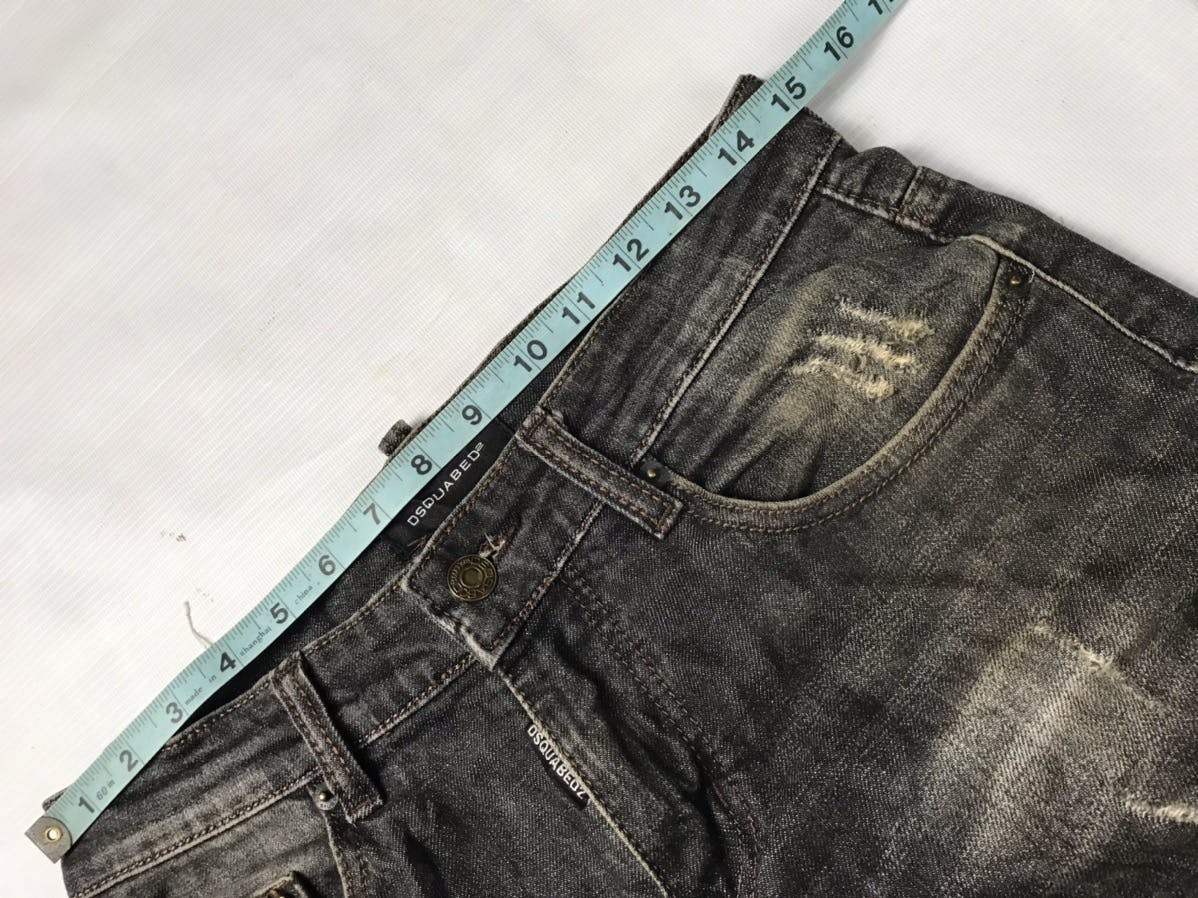 Dsquared2 slim fit distressed denim jeans - 16