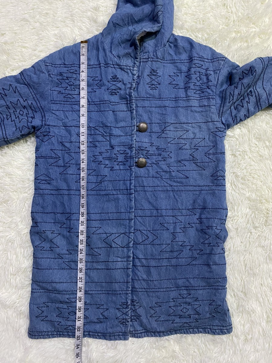 Rodeo - Rodeo Crowns Sashiko Stitching Patterns Fleece Lined Jacket - 14