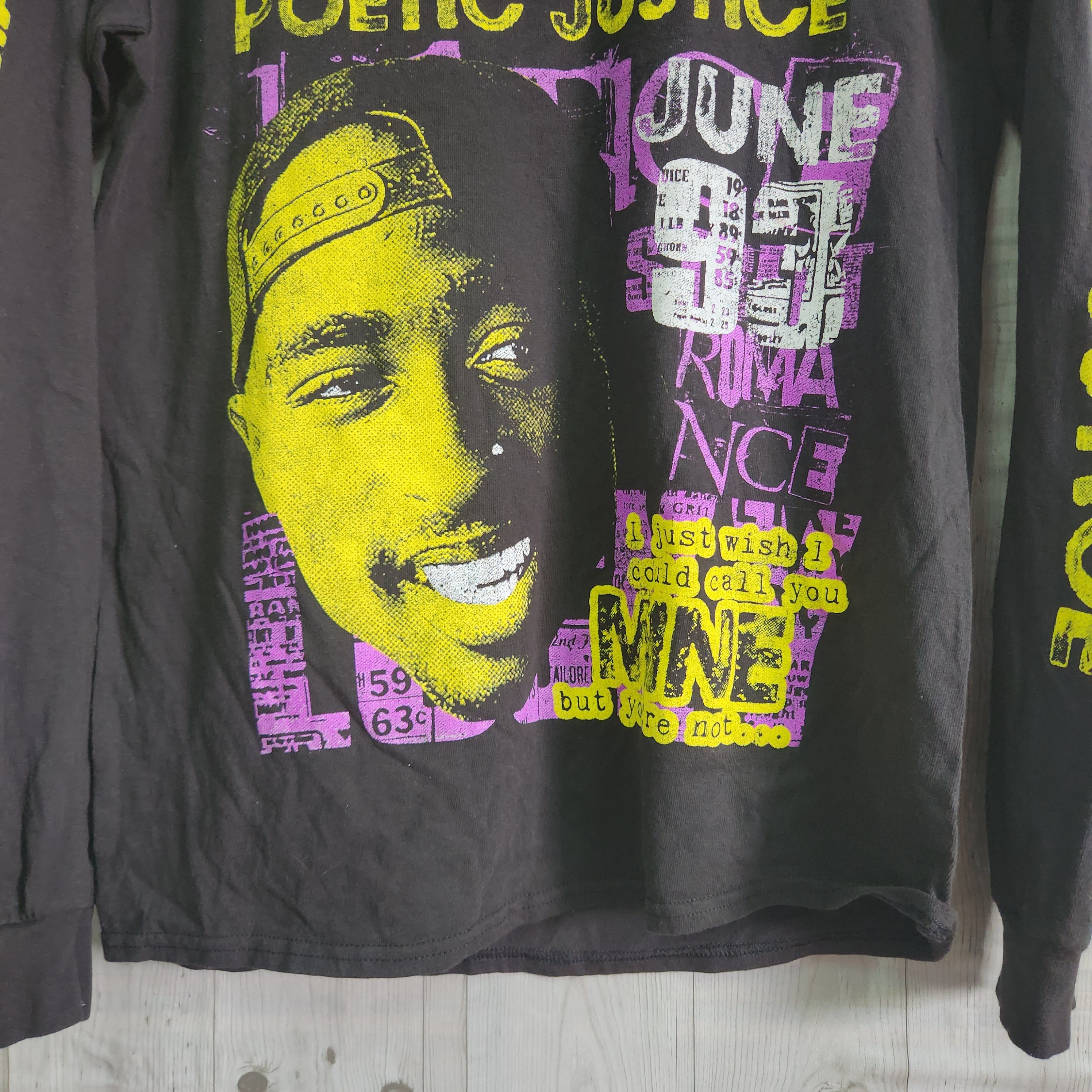 Rap Tees - Tupac Poetic Justice TShirt Long Sleeve - 4