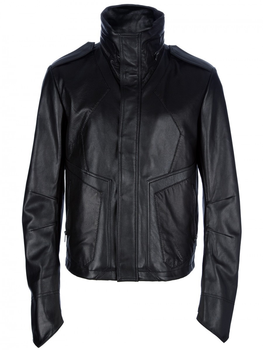 AW14 Black leather jacket.Like Undercover or Givenchy - 1