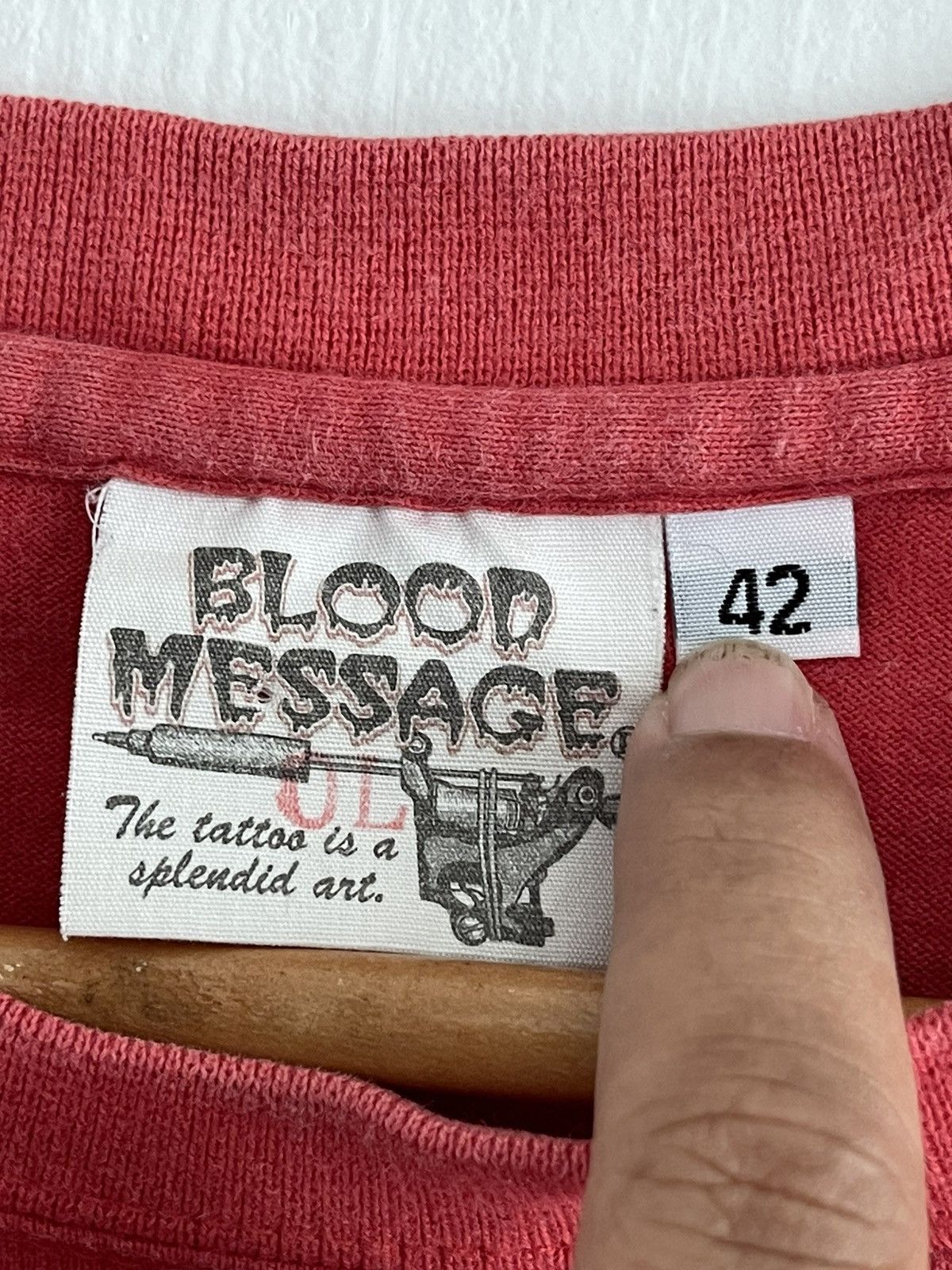VINTAGE BLOOD MESSAGE TEE BY TEDMAN COMPANY - 3