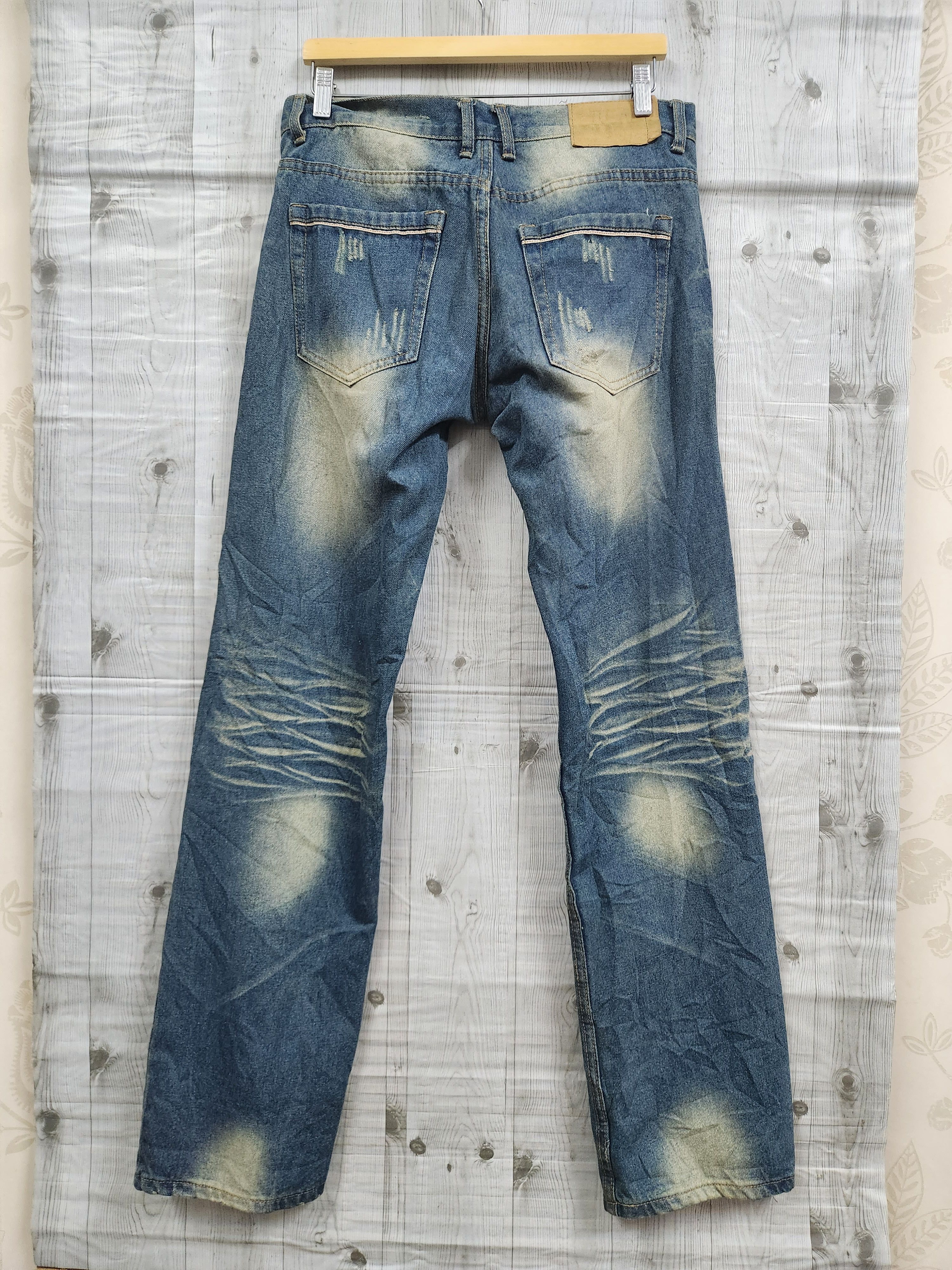 Japan Blue - Acid Wash Blue Japan Denim Straight Cut Jeans - 18