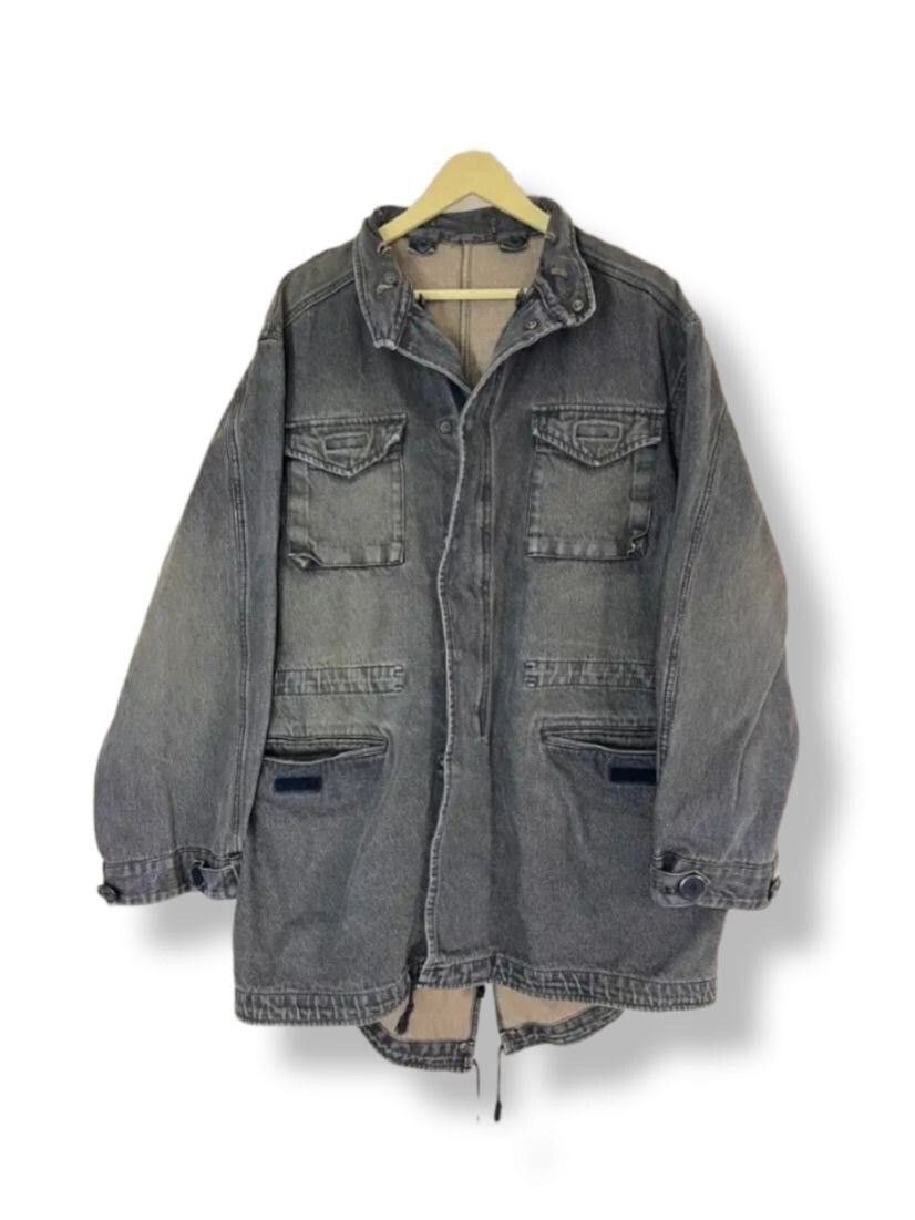Denim Tactical Jacket PPFM 4 Pockets Vintage Made In Japan - 1